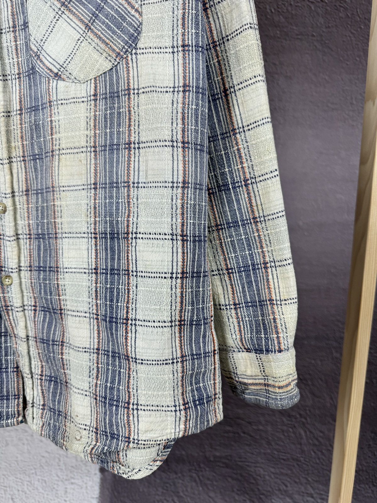 Japanese Brand OshKosh bgosh vintage Japan Workwear checkered flannel shirt Size US M / EU 48-50 / 2 - 10 Thumbnail