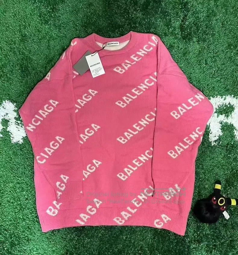 Balenciaga Balenciaga Pink barrage sweater Size US M / EU 48-50 / 2 - 1 Thumbnail