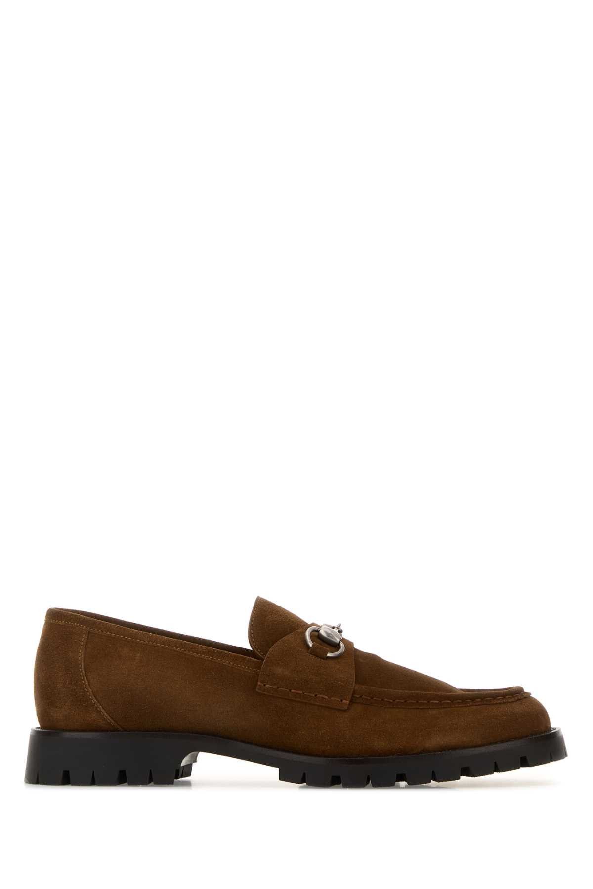 Gucci Brown Suede Loafers Size US 10 / EU 43 - 1 Thumbnail