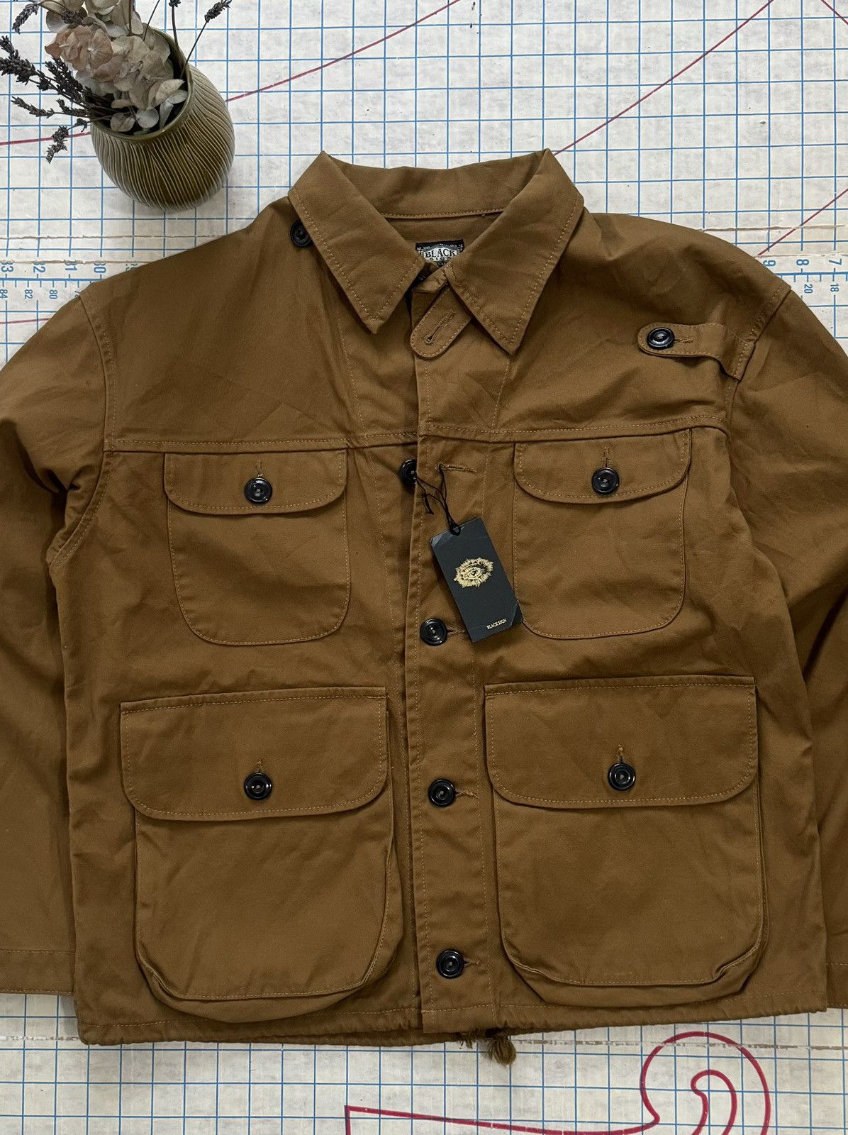 BLACK SIGN × Japanese Brand New With Tag Black Sign Four Pocket Field Jacket Size 44 XL Size US XL / EU 56 / 4 - 3 Thumbnail