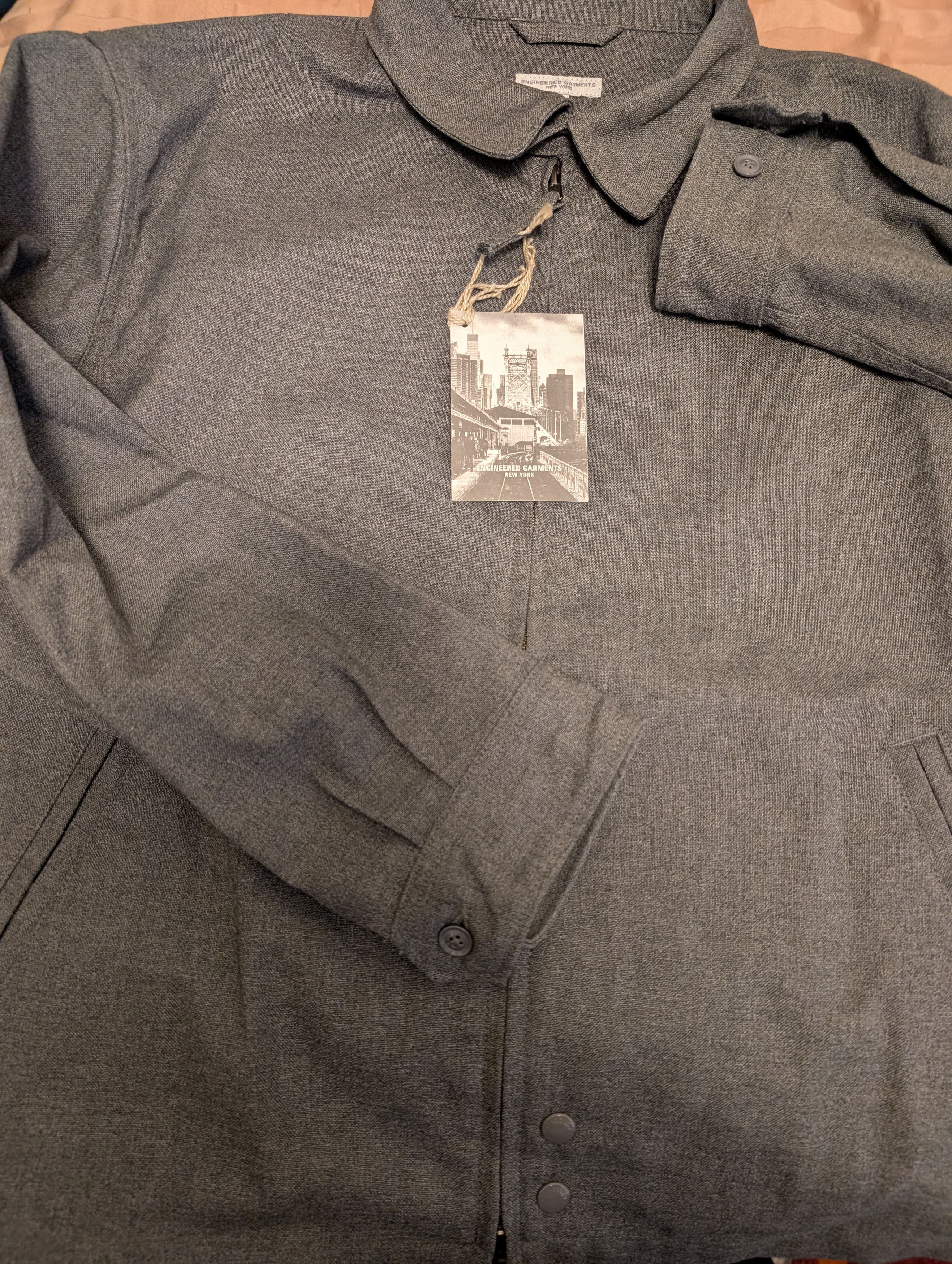 Engineered Garments ENGINEERED GARMENTS CLAIGTON JACKET PC HOPSACK GREY - M Size US M / EU 48-50 / 2 - 13 Thumbnail