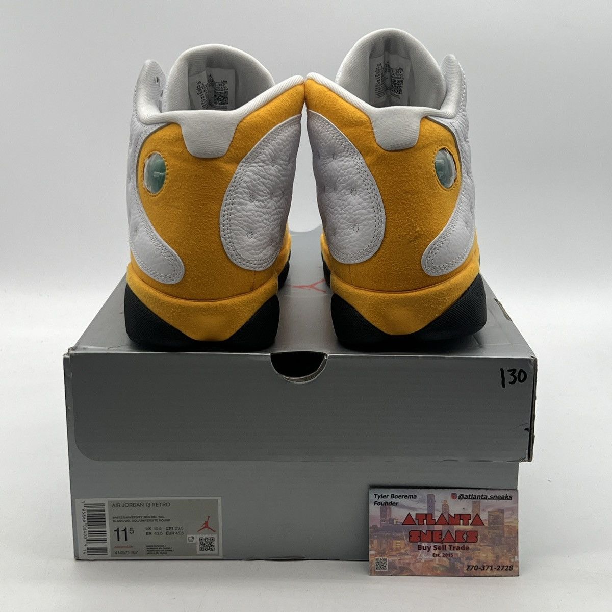 Jordan Brand Air Jordan 14 Del sol Size US 11.5 / EU 44-45 - 3 Thumbnail