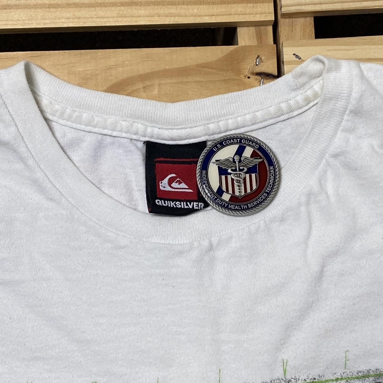 Quiksilver Vintage Quiksilver White Surf Tee Size Medium Size US M / EU 48-50 / 2 - 3 Thumbnail