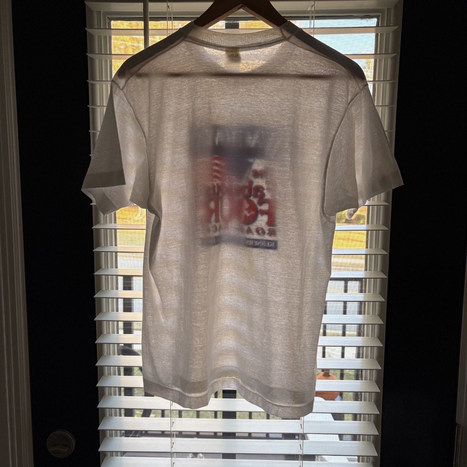 Vintage Vintage Paper Thin Burnout T-Shirt Size M White 1990s SHEER Size US M / EU 48-50 / 2 - 6 Thumbnail