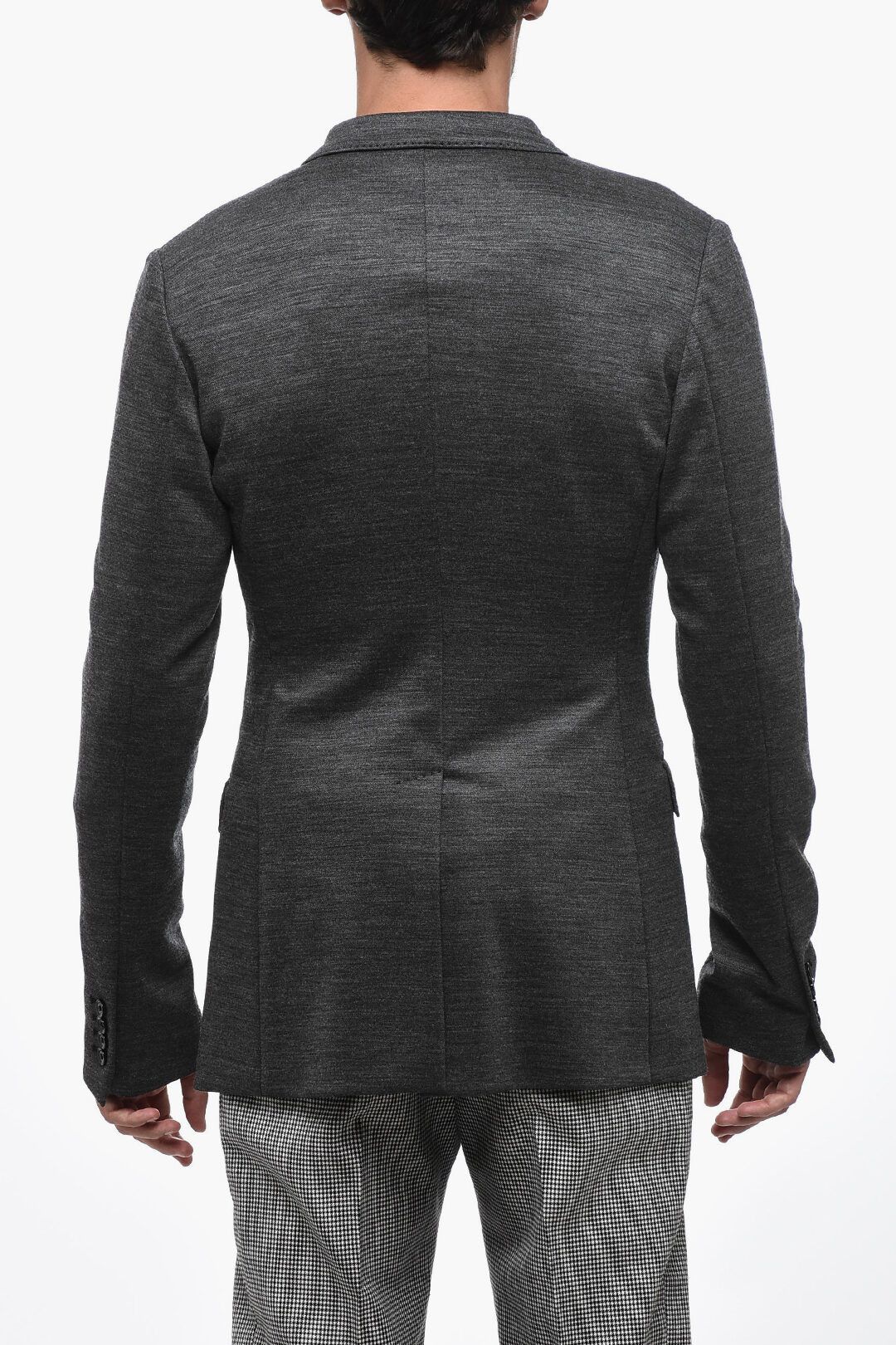 Dolce & Gabbana og1mm0825 Wool Blend Double Breasted Blazer in Grey Size US M / EU 48-50 / 2 - 2 Thumbnail