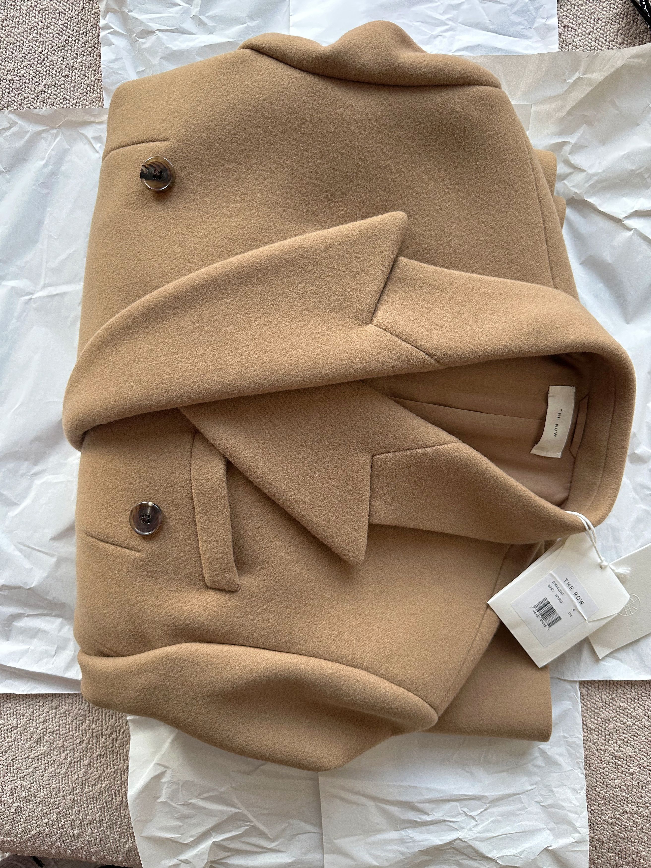 The Row The Row – Duras 100% Wool Coat in Camel (US 8 / M) Size M / US 6-8 / IT 42-44 - 9 Thumbnail