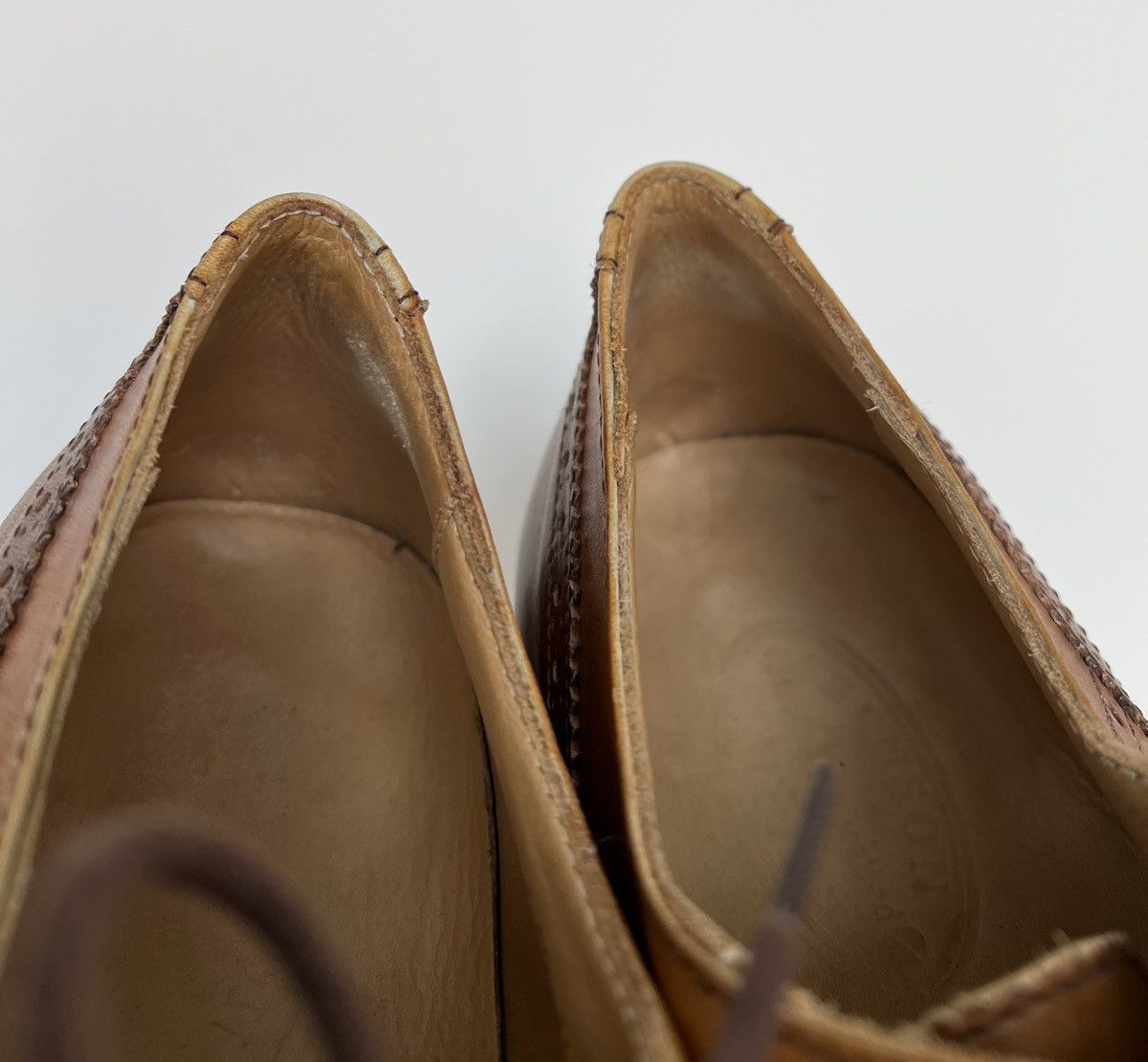 Benson × Genuine Leather Benson Casablanca Leather Brogue Hand Made Classic Shoes Size US 9 / EU 42 - 12 Thumbnail