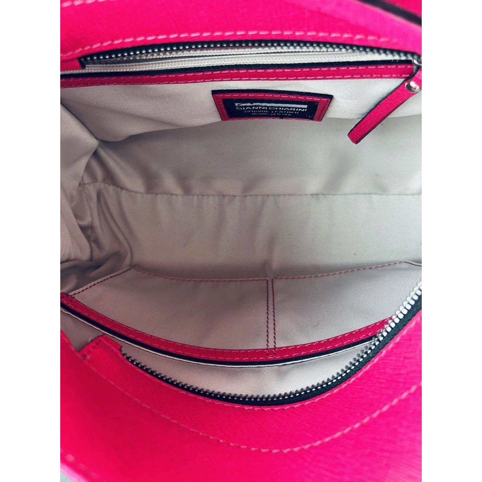 Gianni Chiarini NWT Gianni Chiarini Dua Handbag Hot Pink Bag Italy Metallic Size ONE SIZE - 4 Thumbnail