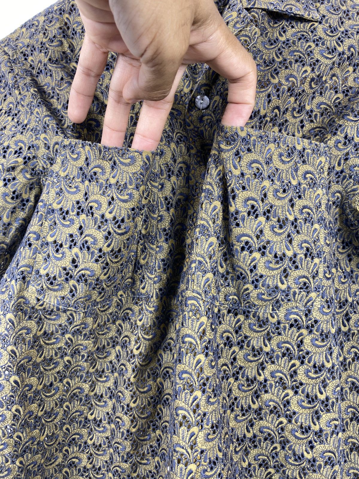 Vintage Lace short sleeve shirt Size US M / EU 48-50 / 2 - 2 Thumbnail