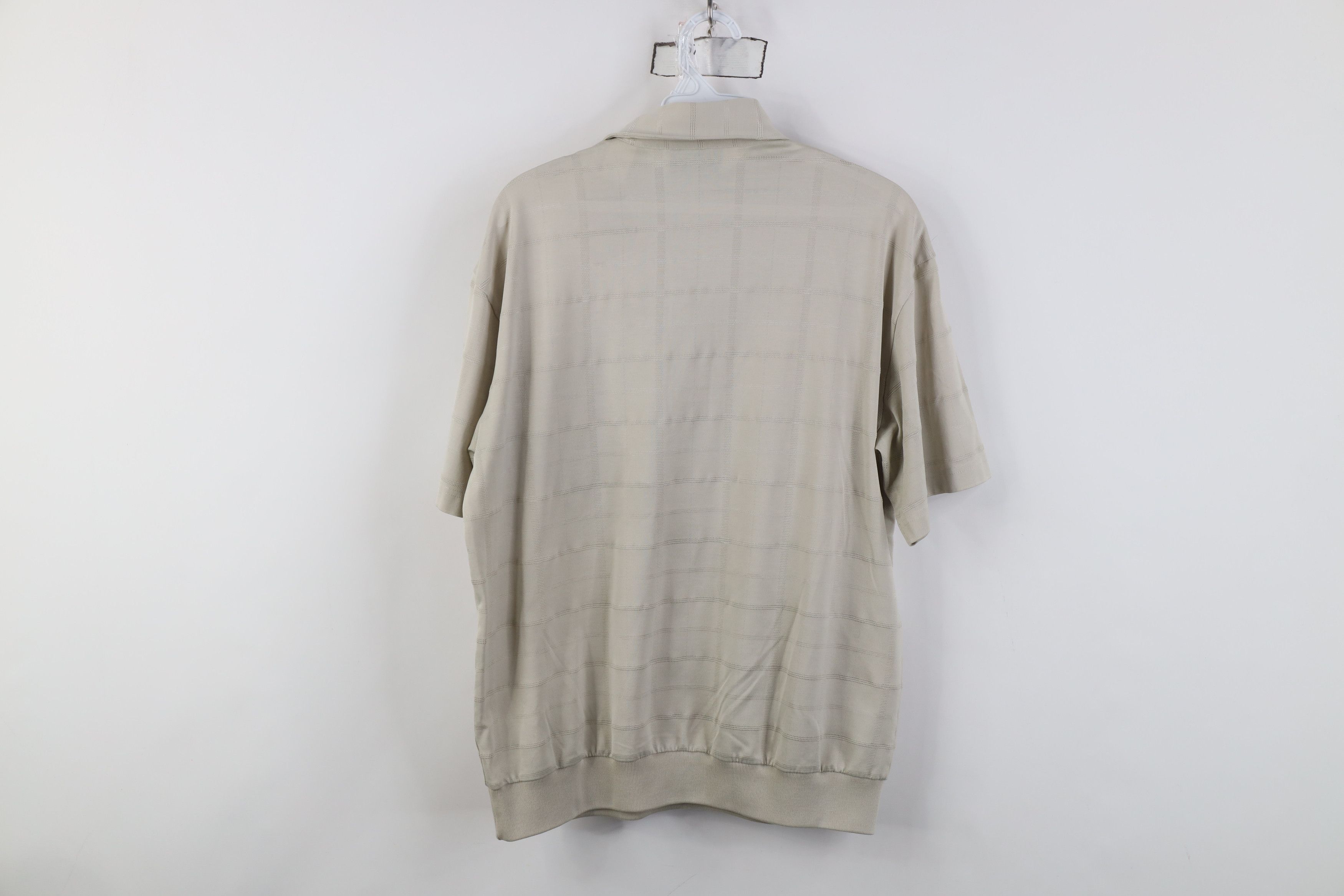 Vintage Vintage 90s Streetwear Knit Pullover Polo Shirt Beige Size US M / EU 48-50 / 2 - 13 Thumbnail