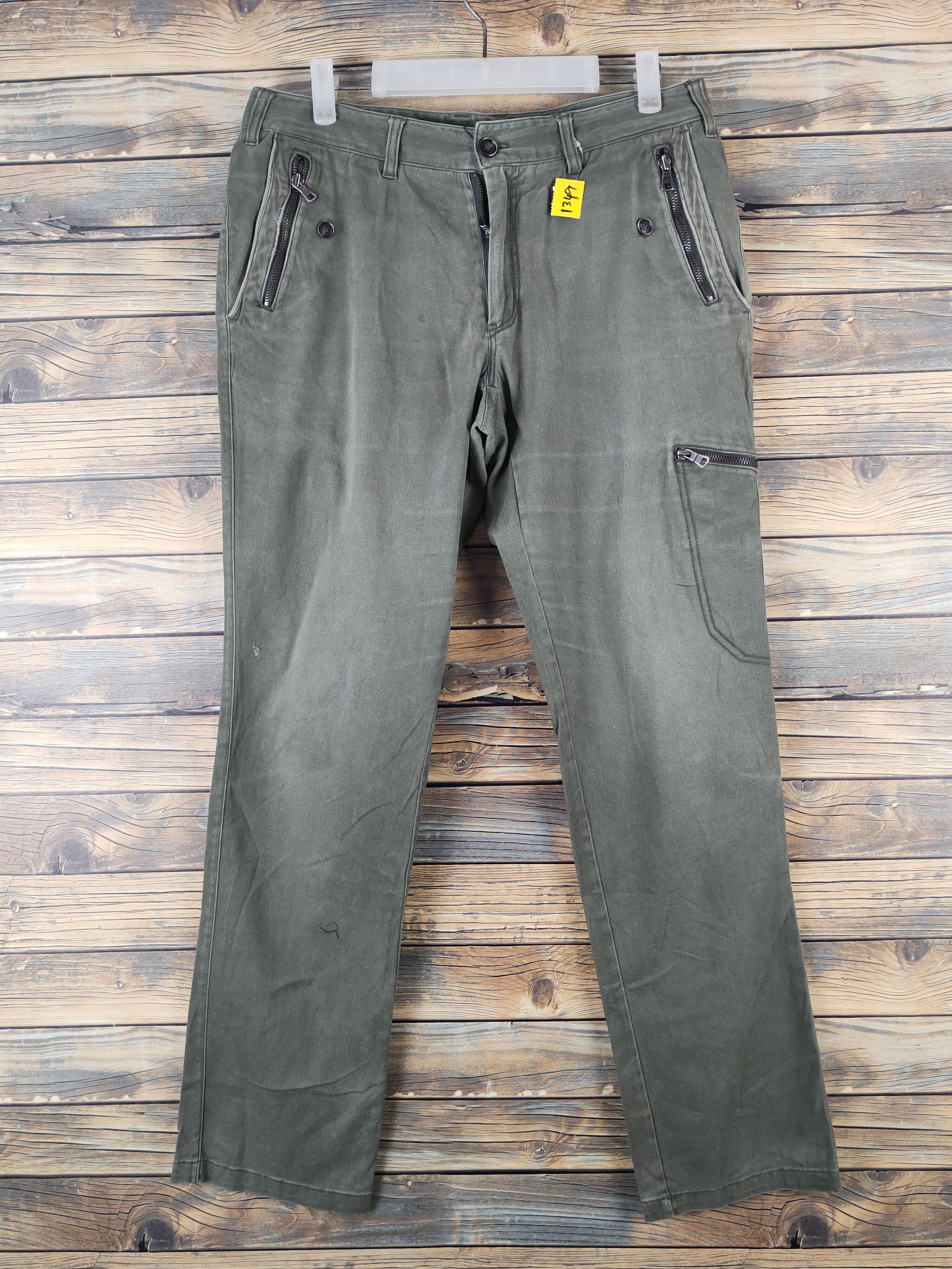 Japanese Brand DL Class 5 Green Multipocket Tactical Cargo Pants #1349 Size US 32 / EU 48 - 1 Thumbnail