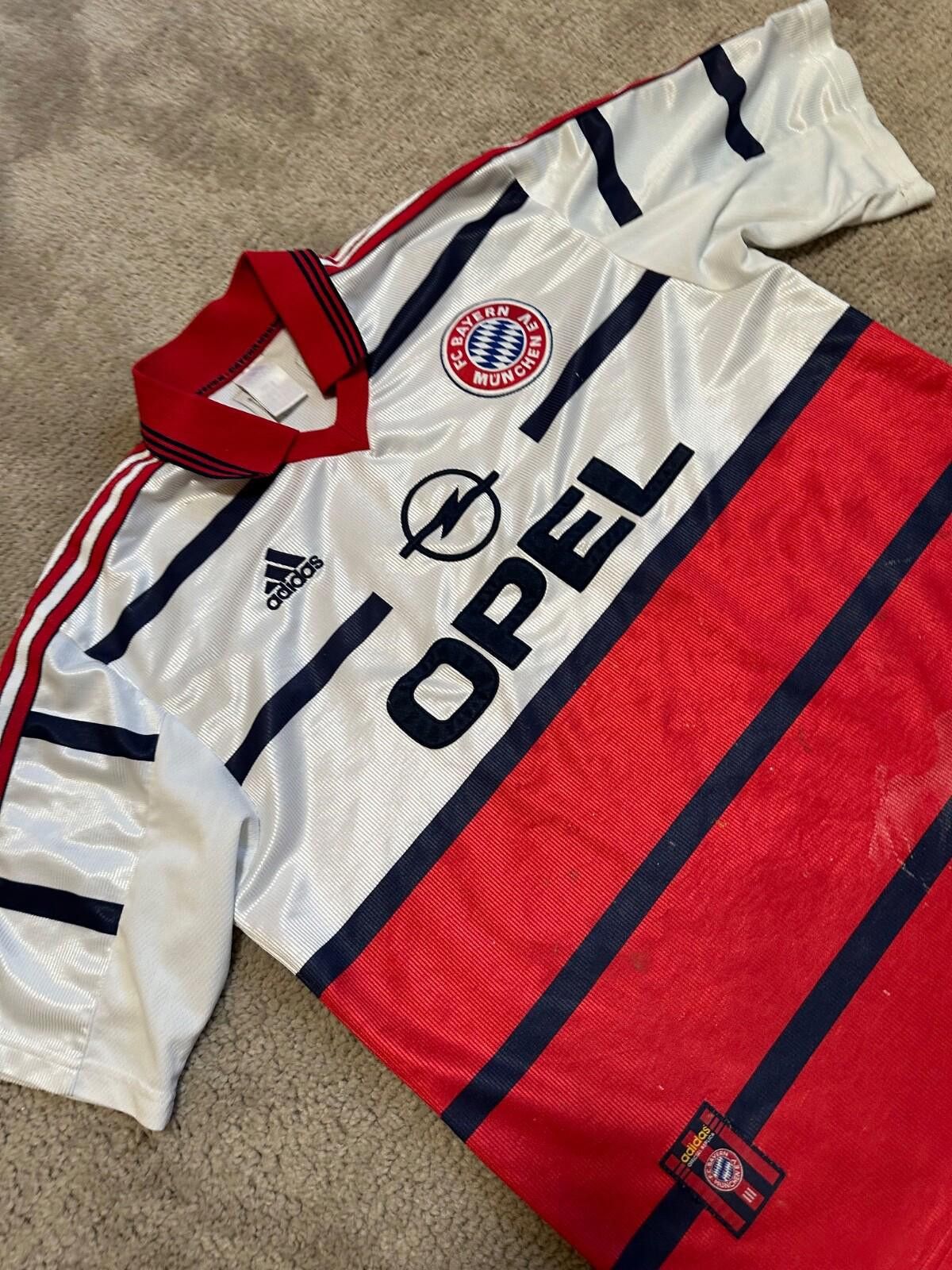 Adidas Bayern Munich 1998/1999/2000 Football Soccer Shirt Jersey Size US L / EU 52-54 / 3 - 4 Thumbnail