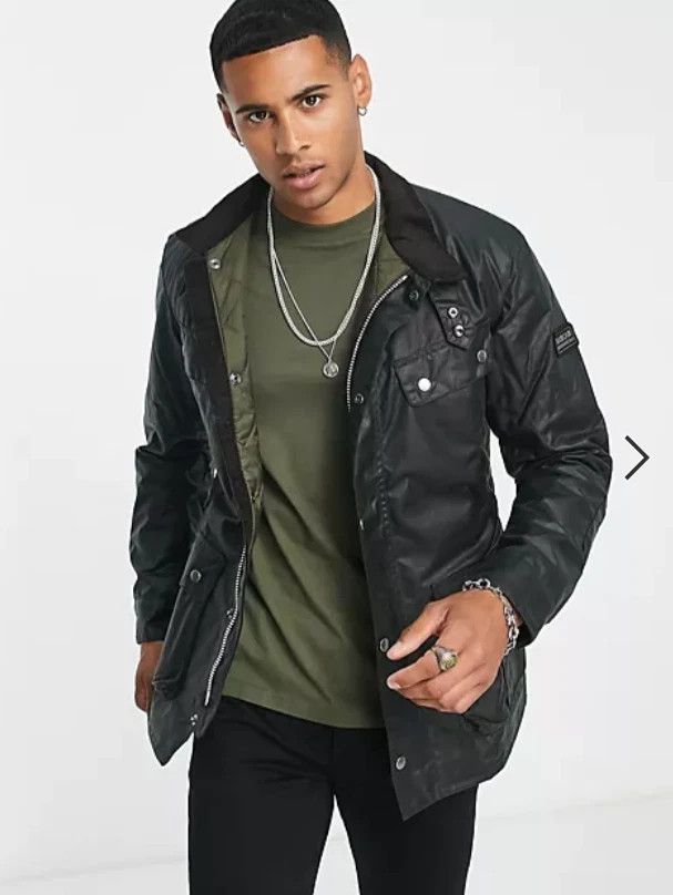 Barbour SAGE ~ Barbour Men's International Tourer Duke Jacket Size US S / EU 44-46 / 1 - 2 Thumbnail