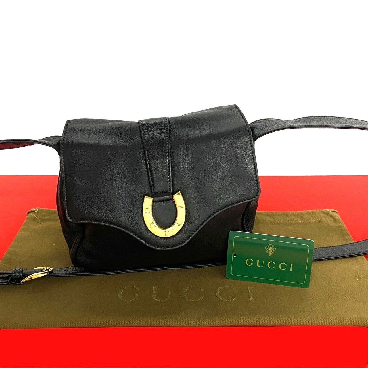 Gucci Gucci Shoulder Bag Black Leather Size ONE SIZE - 1 Thumbnail