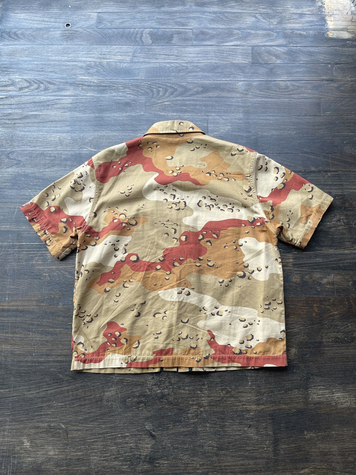 Chrome Hearts Chrome Hearts Matty Boy Sex Records Camo Cropped Button Up |  Grailed