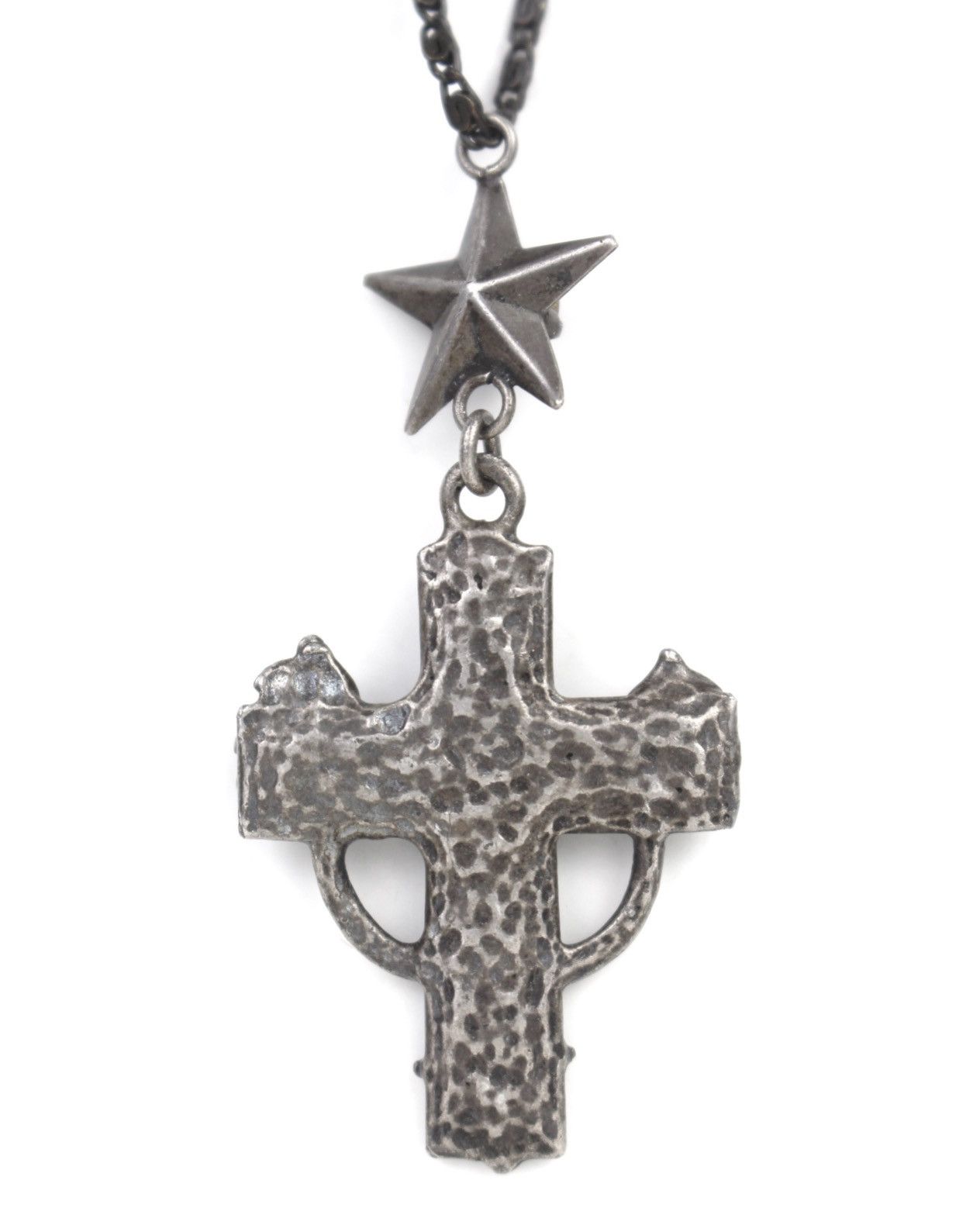 Jean Paul Gaultier 1990S JEAN PAUL GAULTIER STAR CROSS BLUE CRYSTALS NECKLACE Size ONE SIZE - 4 Thumbnail