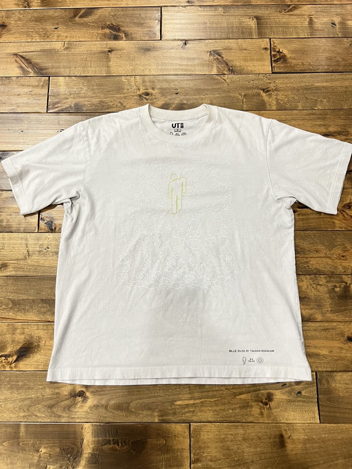 Billie Eilish × Takashi Murakami × Uniqlo Billie Eilish Takashi Murukami Flower Skulls T-Shirt Size US M / EU 48-50 / 2 - 1 Thumbnail