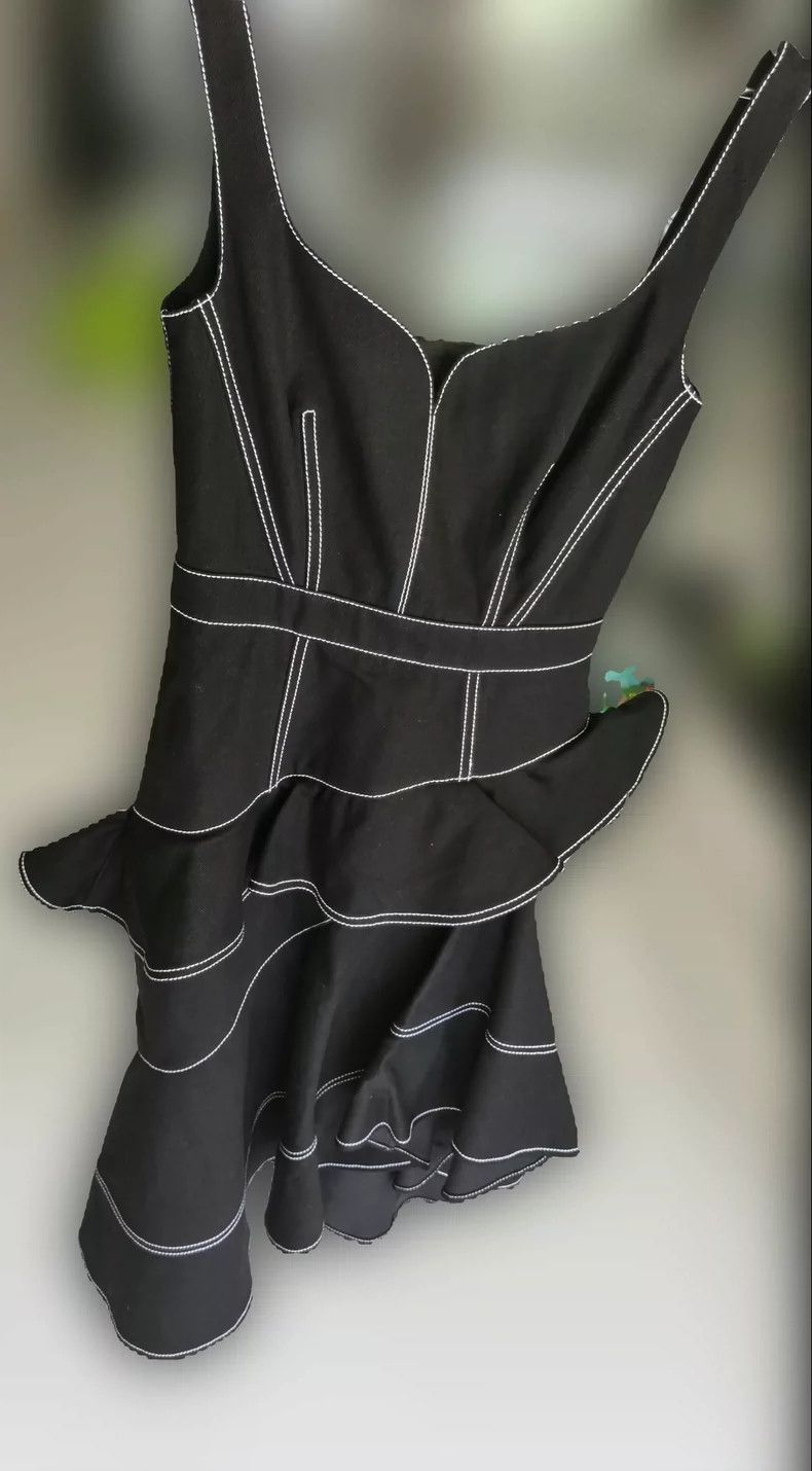 Alexander McQueen Alexander McQUEEN Dress, made of special denim fabric, with Size XS / US 0-2 / IT 36-38 - 2 Thumbnail