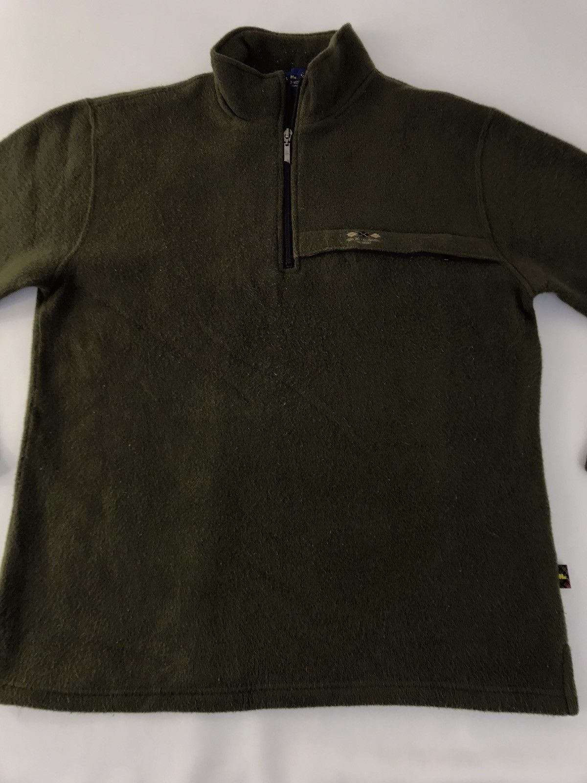 Hiroko Koshino Homme Hiroko Koshino Homme Fleece Sweatshirt Sweater Half Zip Size US L / EU 52-54 / 3 - 3 Thumbnail