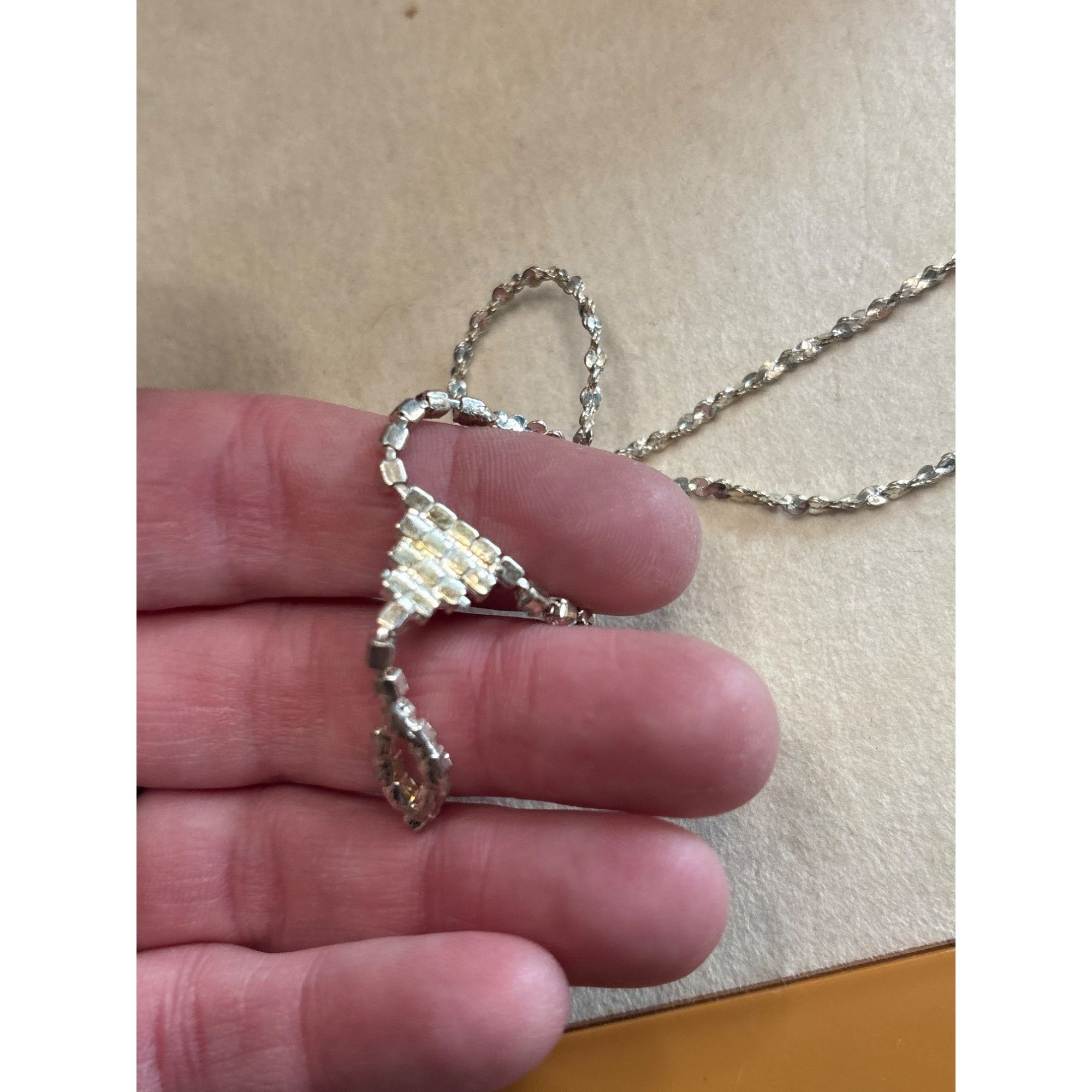 Other Rhinestone Pendant Necklace With Adjustable Chain - Elegant Size ONE SIZE - 7 Thumbnail