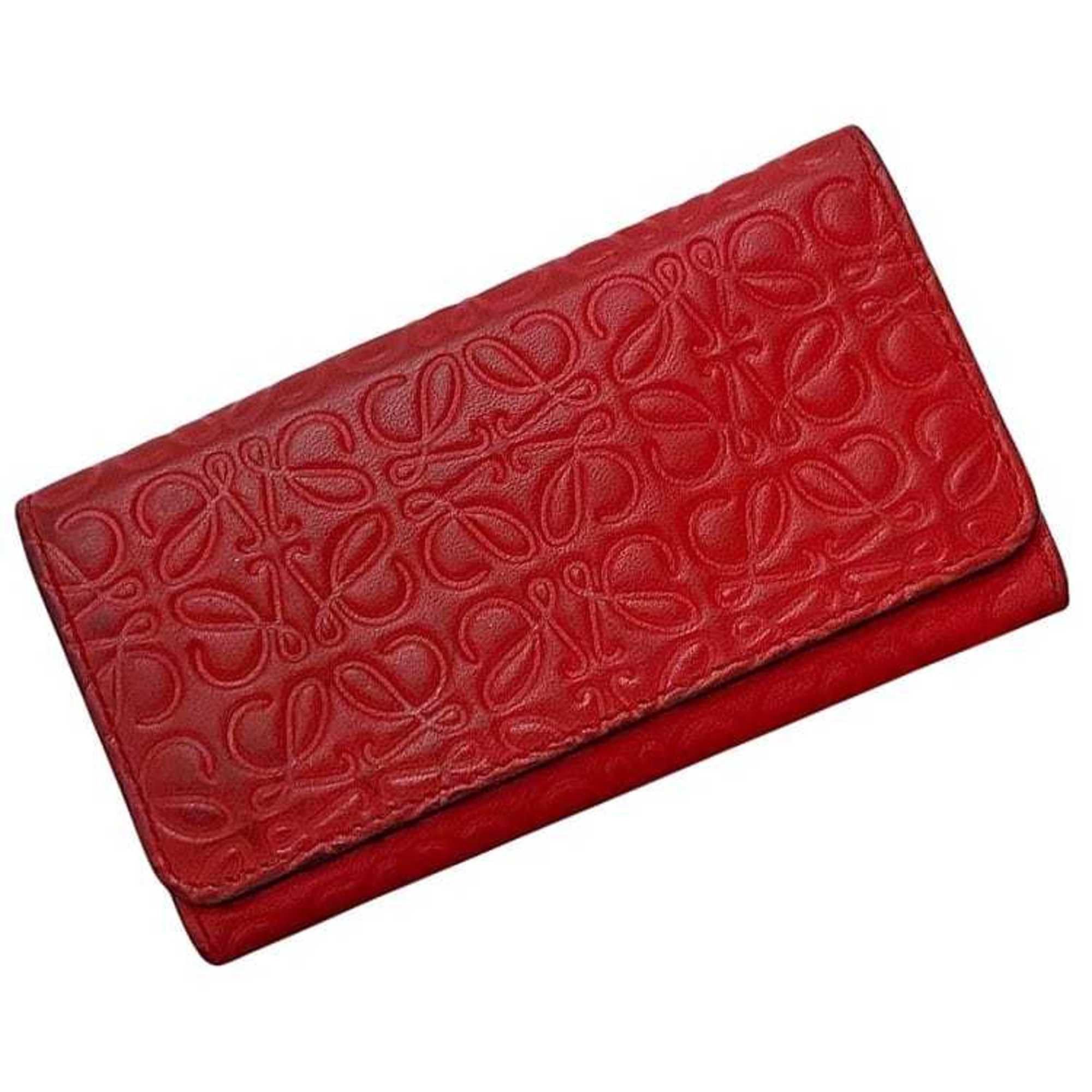 Loewe Loewe 6-ring key case ec-23814 Red Repeat Anagram 160.17.010 Leather 411706 LOEWE Men's and Women's Size ONE SIZE - 1 Thumbnail