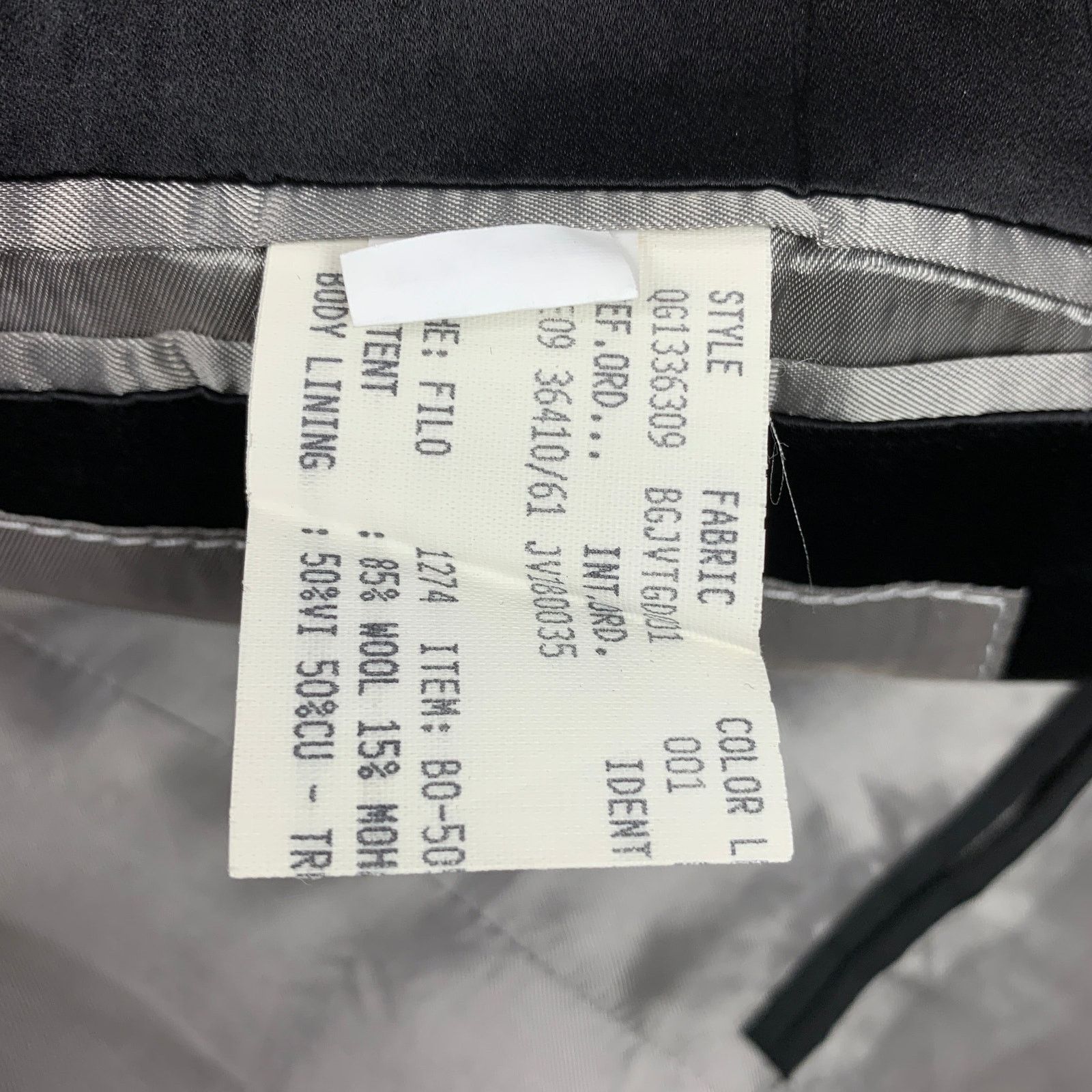John Varvatos Size 38 Black Wool Mohair Peak Lapel Sport Coat Size 38R - 6 Thumbnail