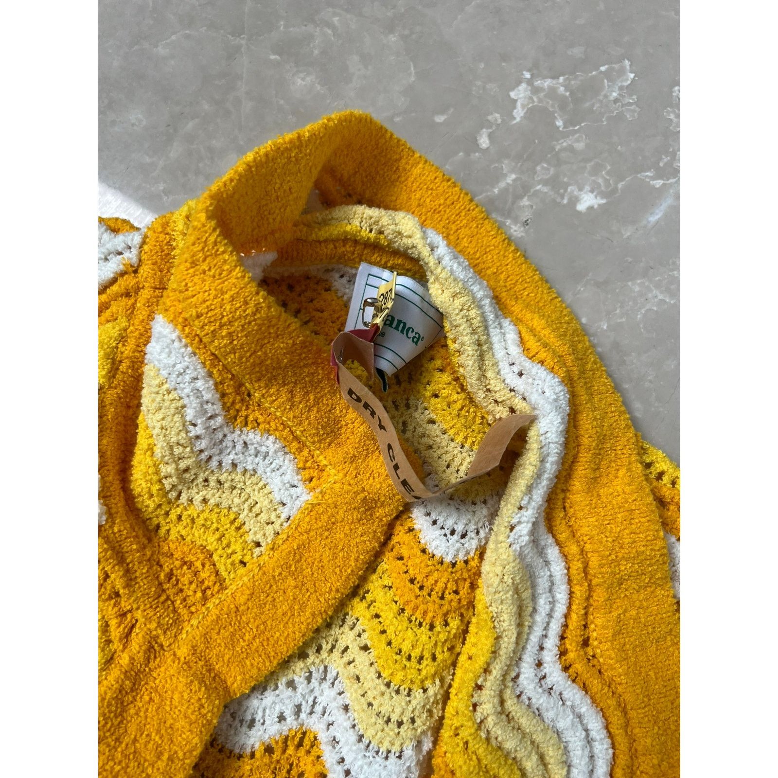 Casablanca Casablanca Wavy Gradient Open Knit Shirt Size US XS / EU 42 / 0 - 2 Thumbnail