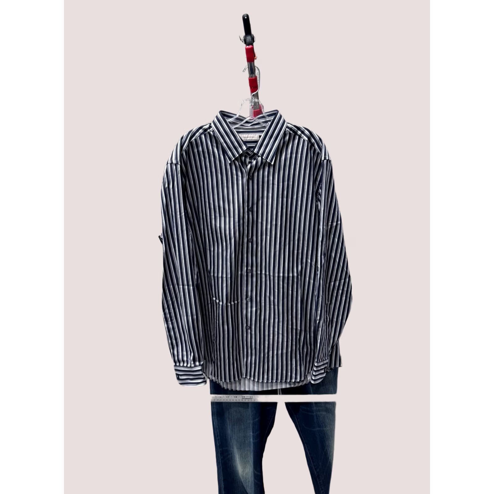 Ermenegildo Zegna Zegna Italy Stripe LONG SLEEVE SHIRT 2XL XXL Men Multicolor - MINT, Ermenegildo Zegna Size US XXL / EU 58 / 5 - 1 Thumbnail
