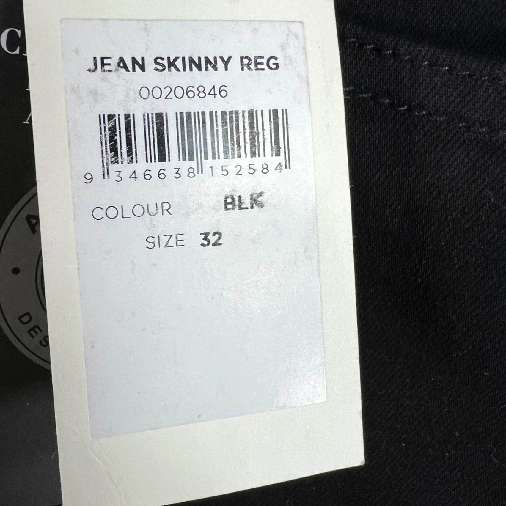 Vintage VINTAGE NO, Aveology Skinny Straight Jeans - Jeans - Adults - Size 32 - Black - Plus - 52x30 - Stretch - High Rise - Women Size 24" / US 00 / IT 34 - 2 Thumbnail