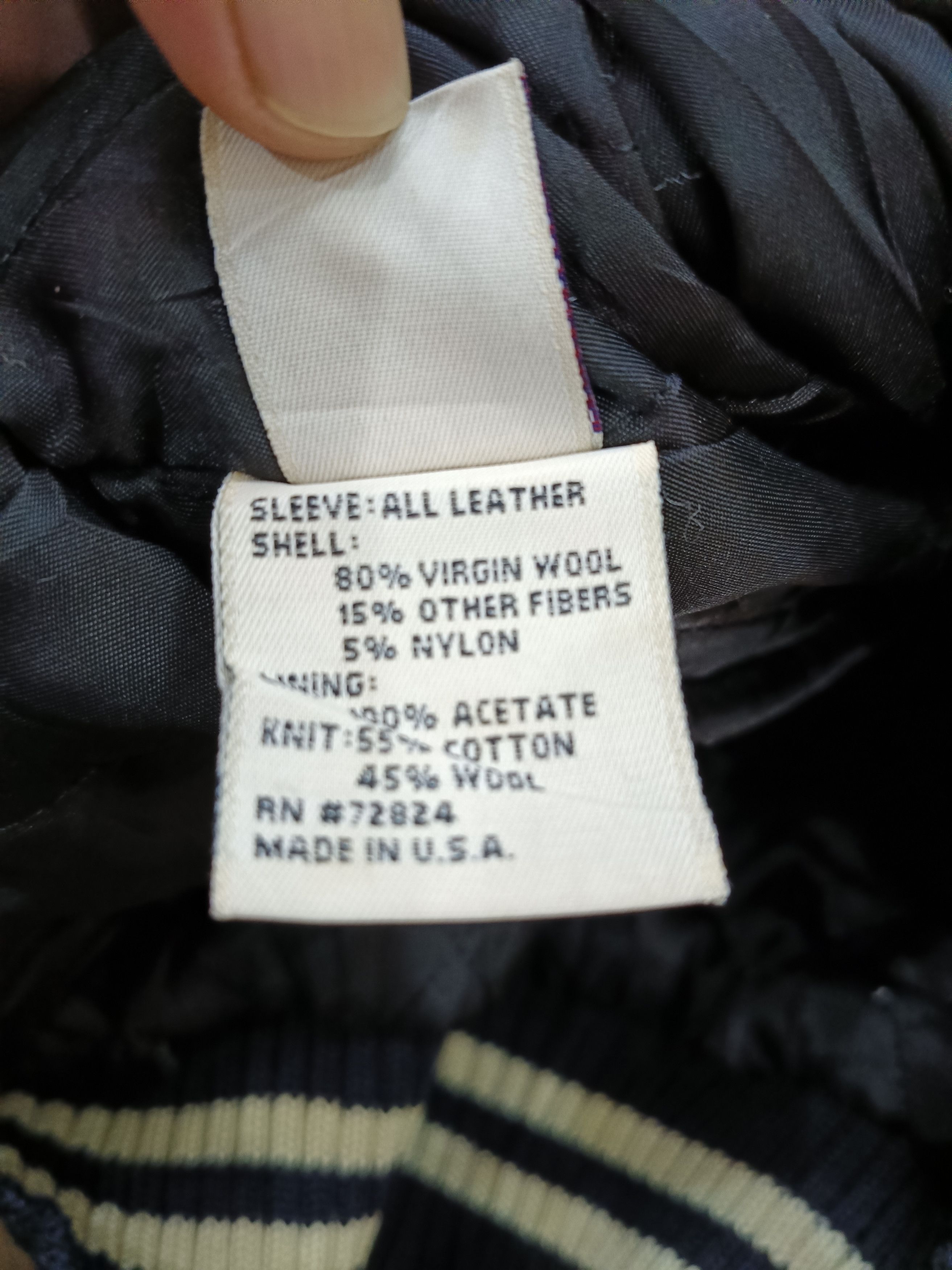 Golden Bear × Vintage Vintage Wool Golden Bear Varsity With Leather Sleeves Size US L / EU 52-54 / 3 - 8 Thumbnail