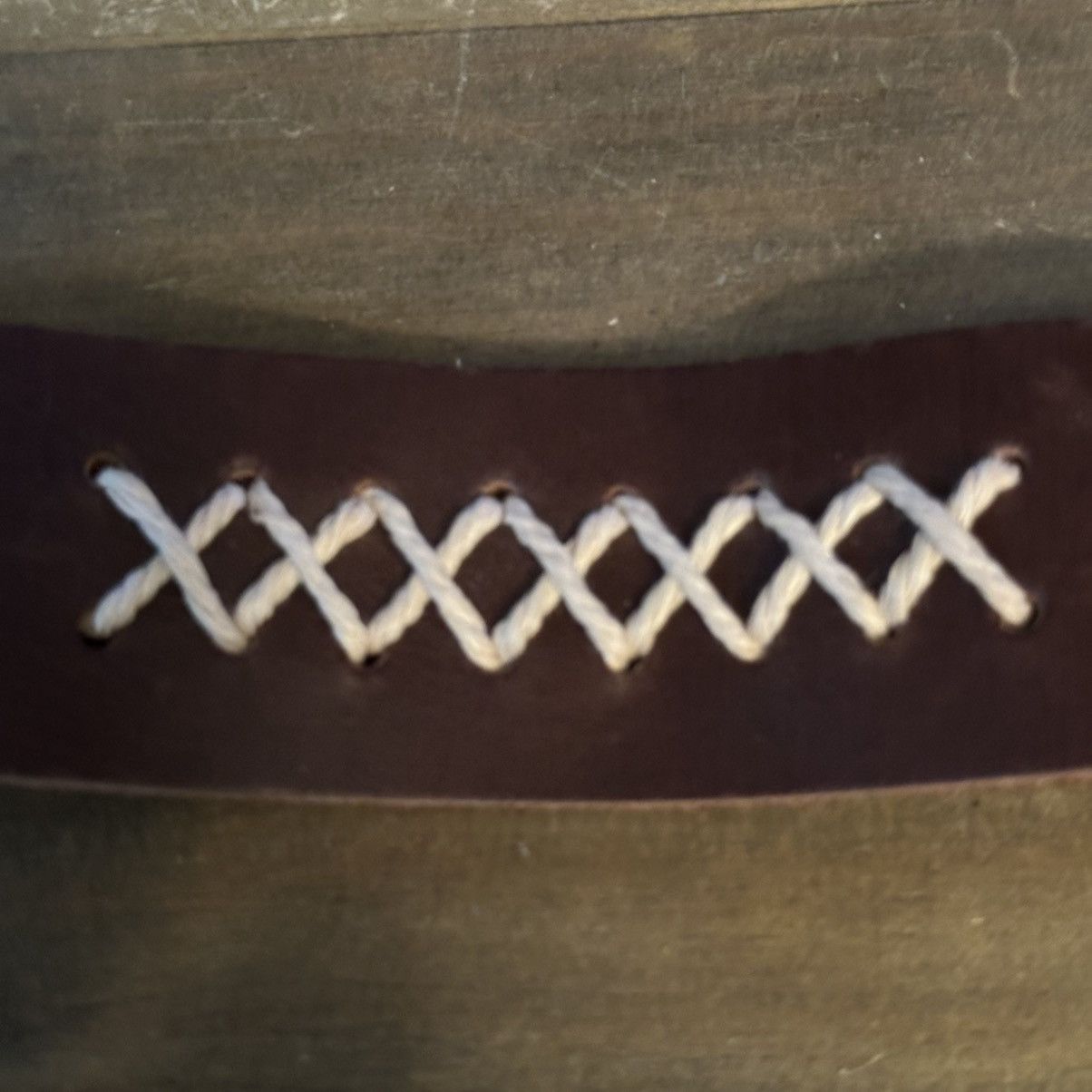 Vintage Vintage leather criss cross stitch wide leather bracelet Size ONE SIZE - 7 Thumbnail