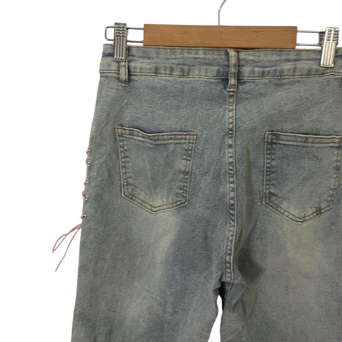 Japanese Brand Vintage Japanese Designer Flare Denim Size 27" / US 4 / IT 40 - 7 Thumbnail