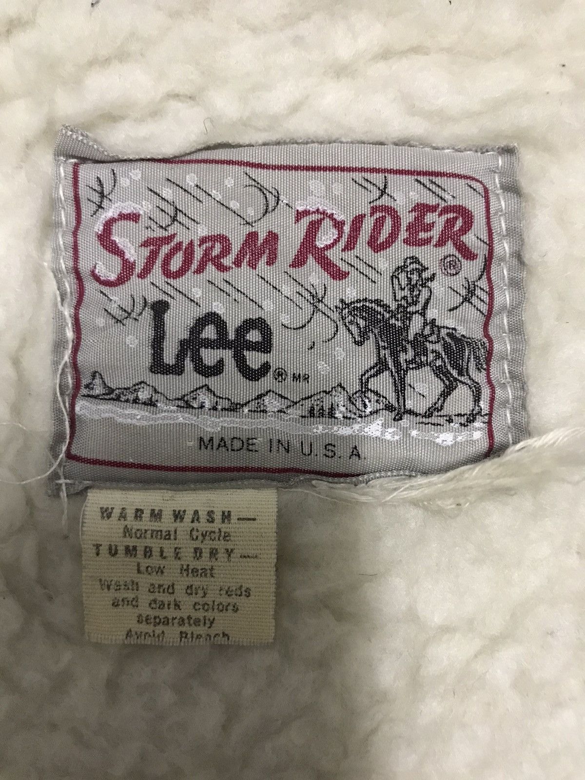 Lee × Vintage Vintage Lee Storm Rider Sherpa liner made in USA Size US M / EU 48-50 / 2 - 8 Thumbnail