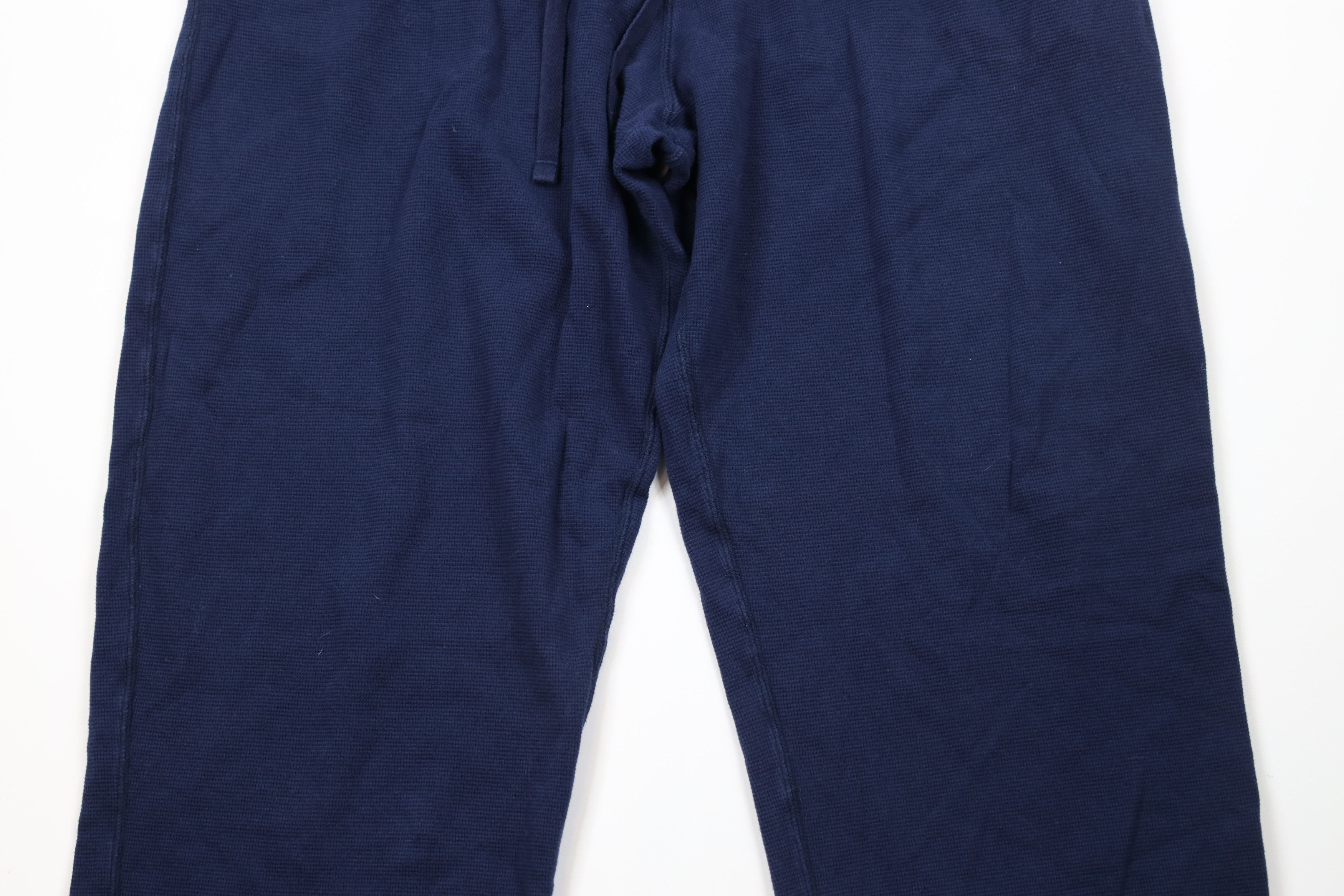 Ralph Lauren Vintage Ralph Lauren Thermal Waffle Knit Wide Leg Pants Blue Size US 38 / EU 54 - 3 Thumbnail