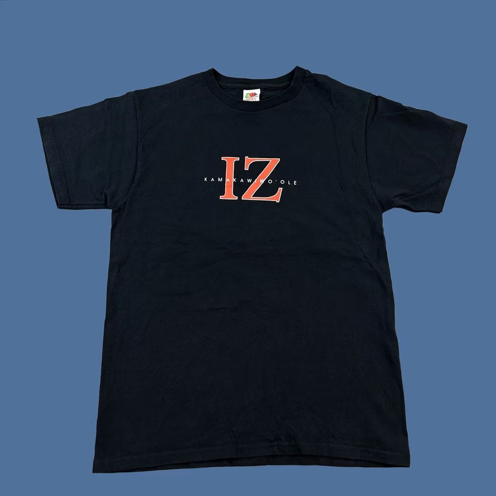 Fruit Of The Loom VINTAGE Israel Kamakawiwoʻole Shirt Mens M Black Fruit of the Loom Hawaiian Shirt Mens M Black Hawaii 90s Music Retro Rock Logo Tee Size US M / EU 48-50 / 2 - 1 Thumbnail