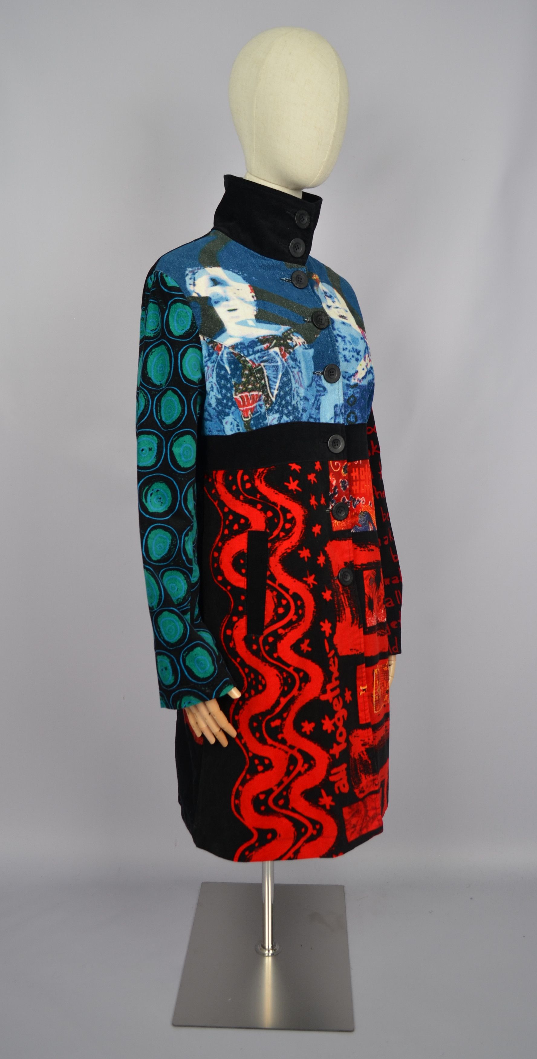 Desigual Desigual Multicolored Printed Jacket Coat Size 42/L Designer Size L / US 10 / IT 46 - 13 Thumbnail