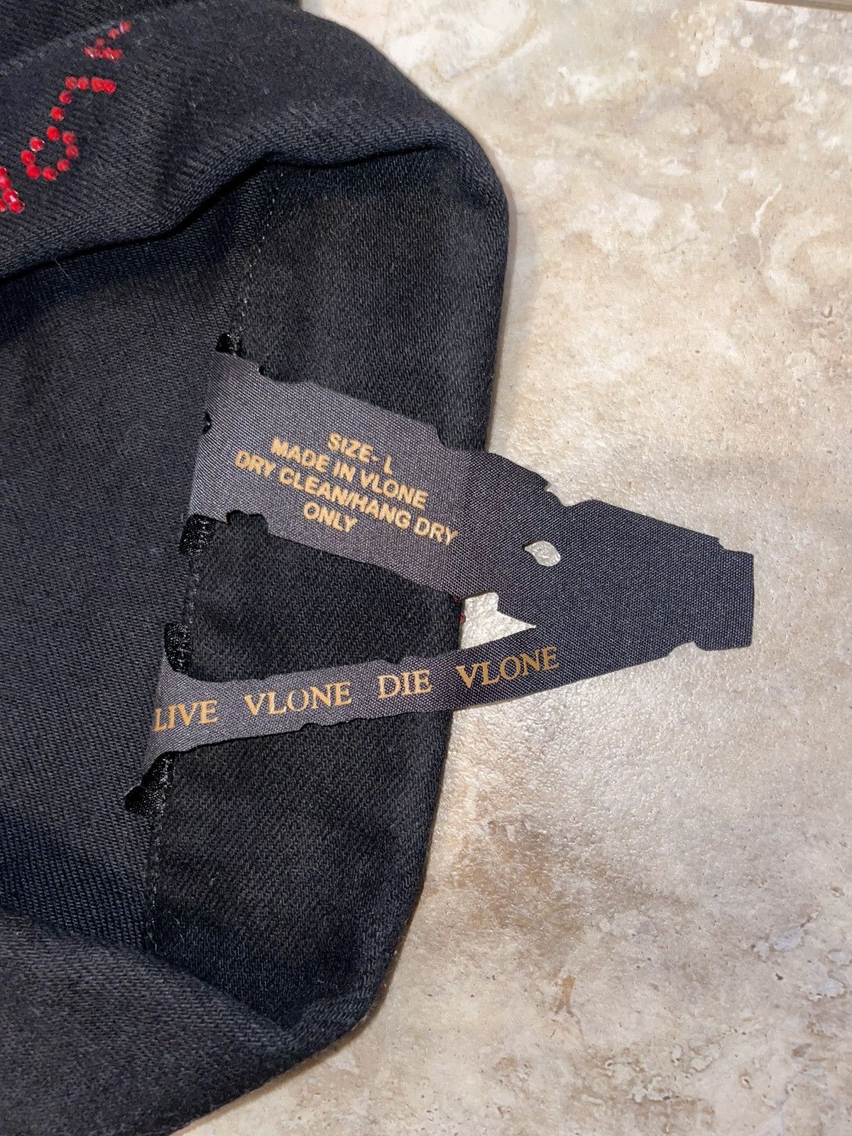 Vlone Very Rare Vlone Red and Green Rhinestone Denim Jacket Black Size US L / EU 52-54 / 3 - 6 Thumbnail