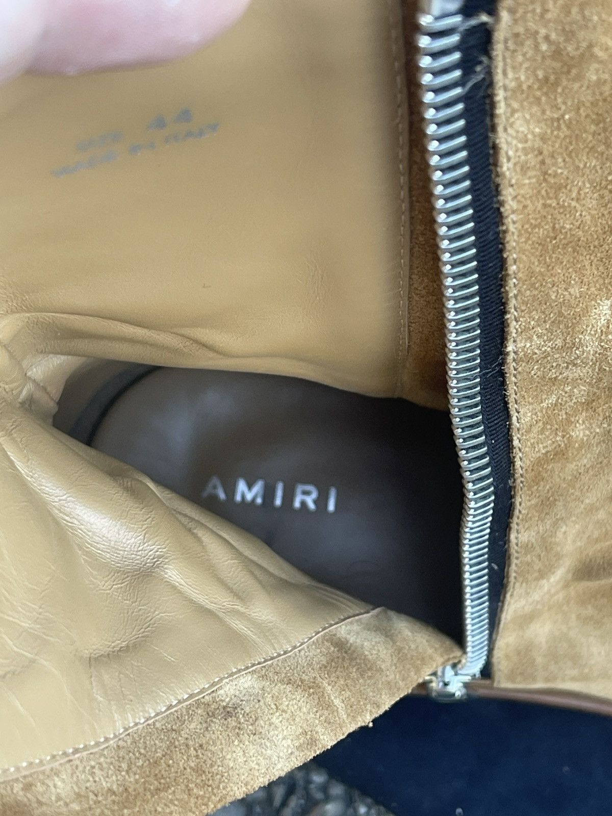 Amiri Amiri stack boots sz. 44 tan beige Size US 11 / EU 44 - 7 Thumbnail