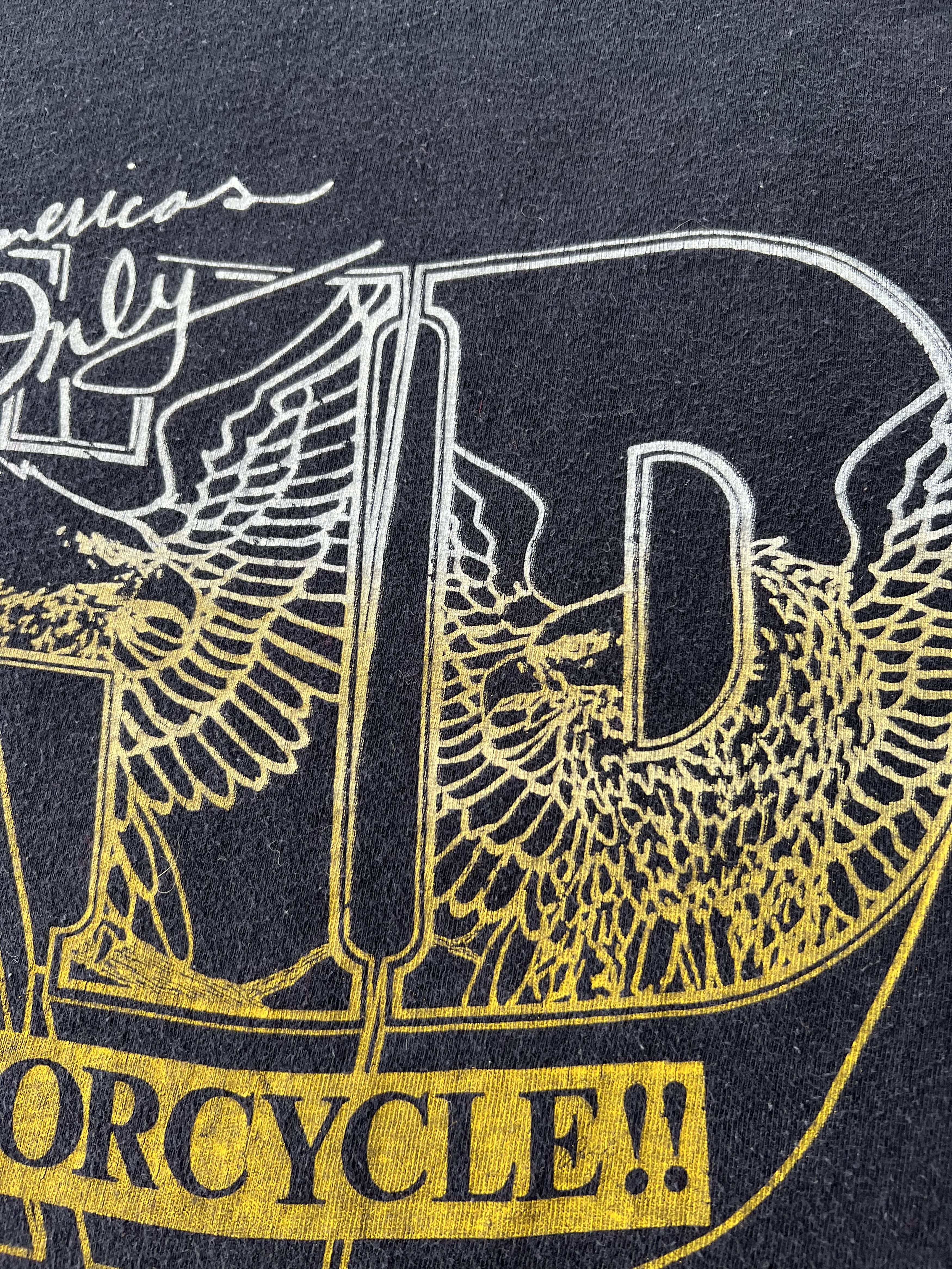 Harley Davidson Vintage 70s 80s Harley Davidson Oshkosh Wisconsin USA Tshirt Size US M / EU 48-50 / 2 - 7 Thumbnail