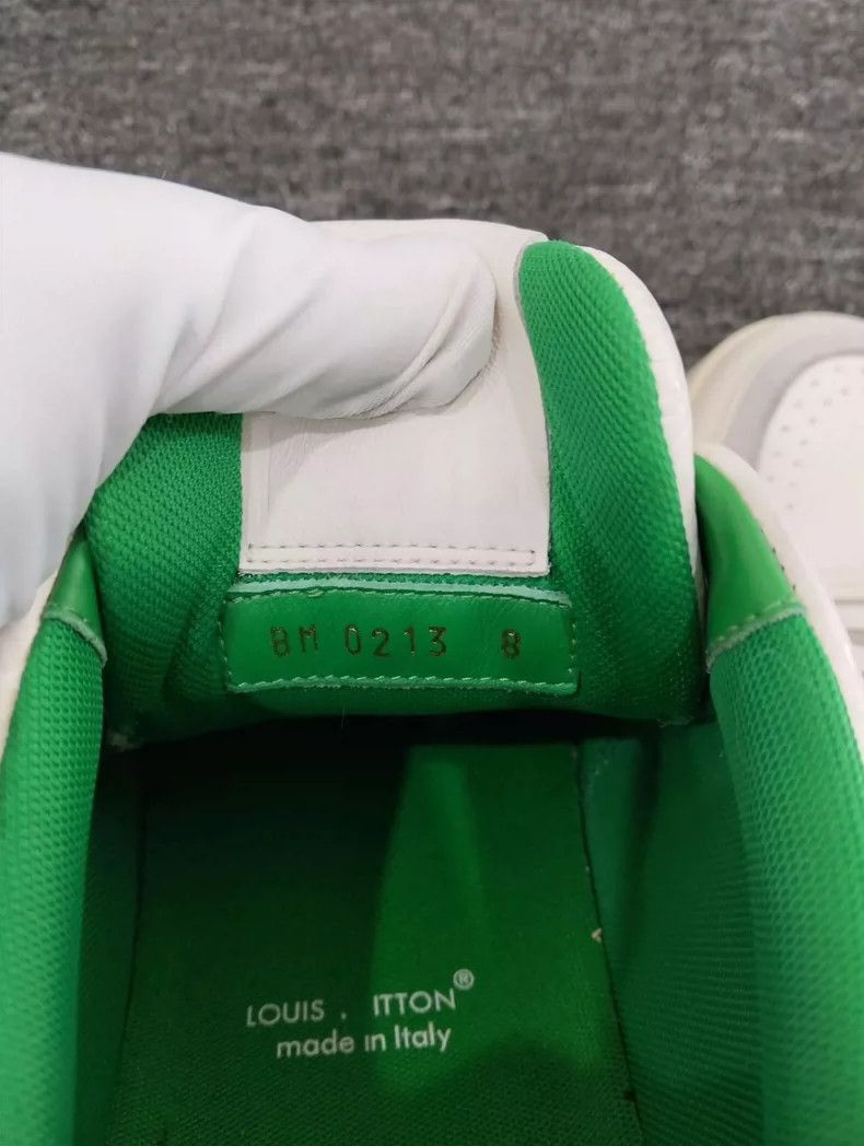 Louis Vuitton Green Trim Trainer Sneakers-2507