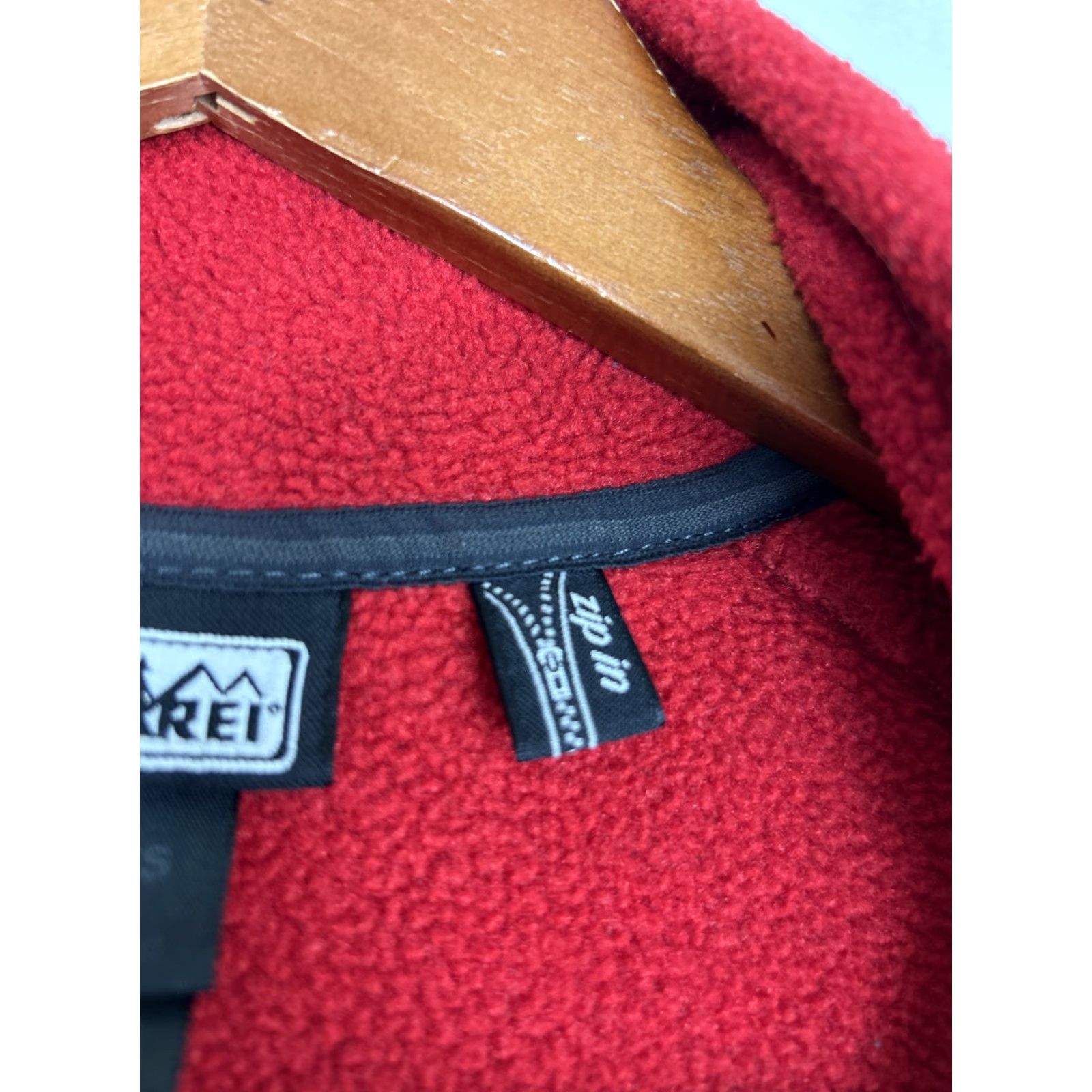 Vintage REI Womens XS Full Zip Fleece Jacket Red Long Sleeve Pockets Polartec Jacket Size XS / US 0-2 / IT 36-38 - 7 Thumbnail
