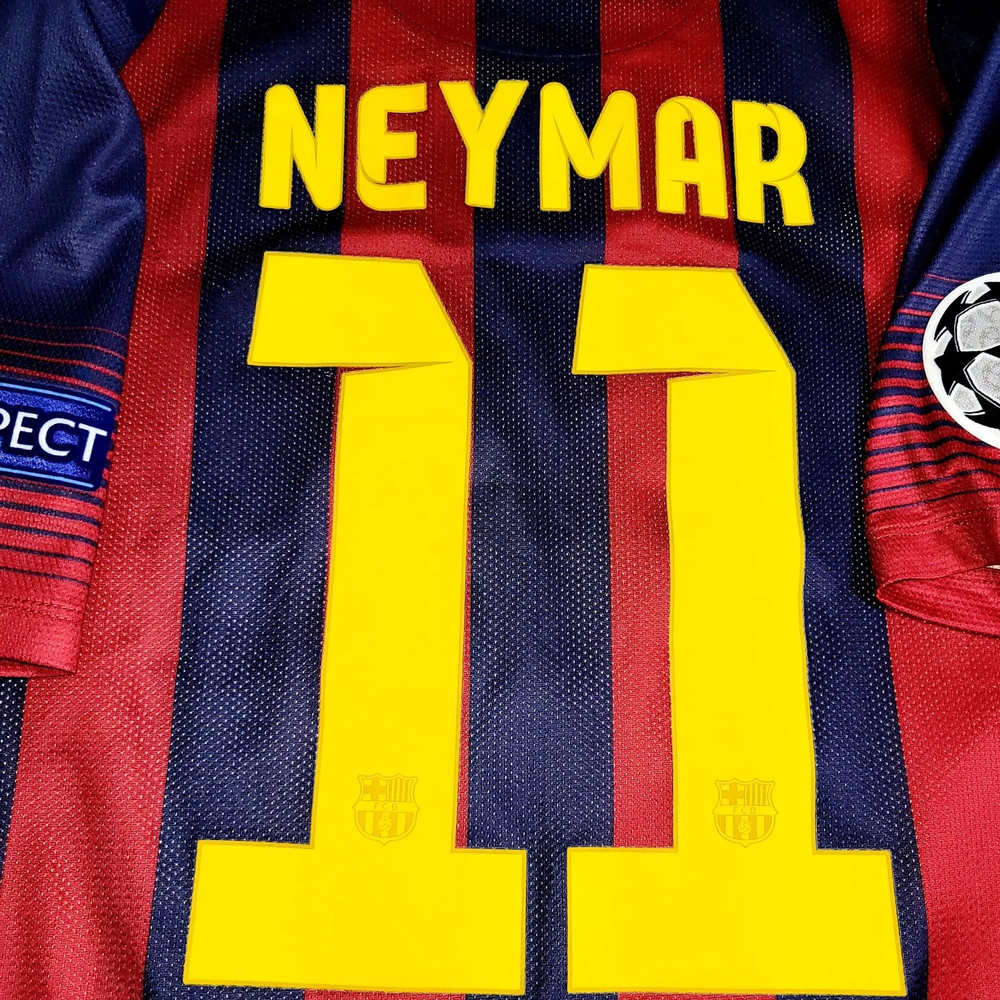 Nike Neymar Barcelona 2013 2014 PLAYER ISSUE UEFA Soccer Jersey M Size US M / EU 48-50 / 2 - 3 Thumbnail