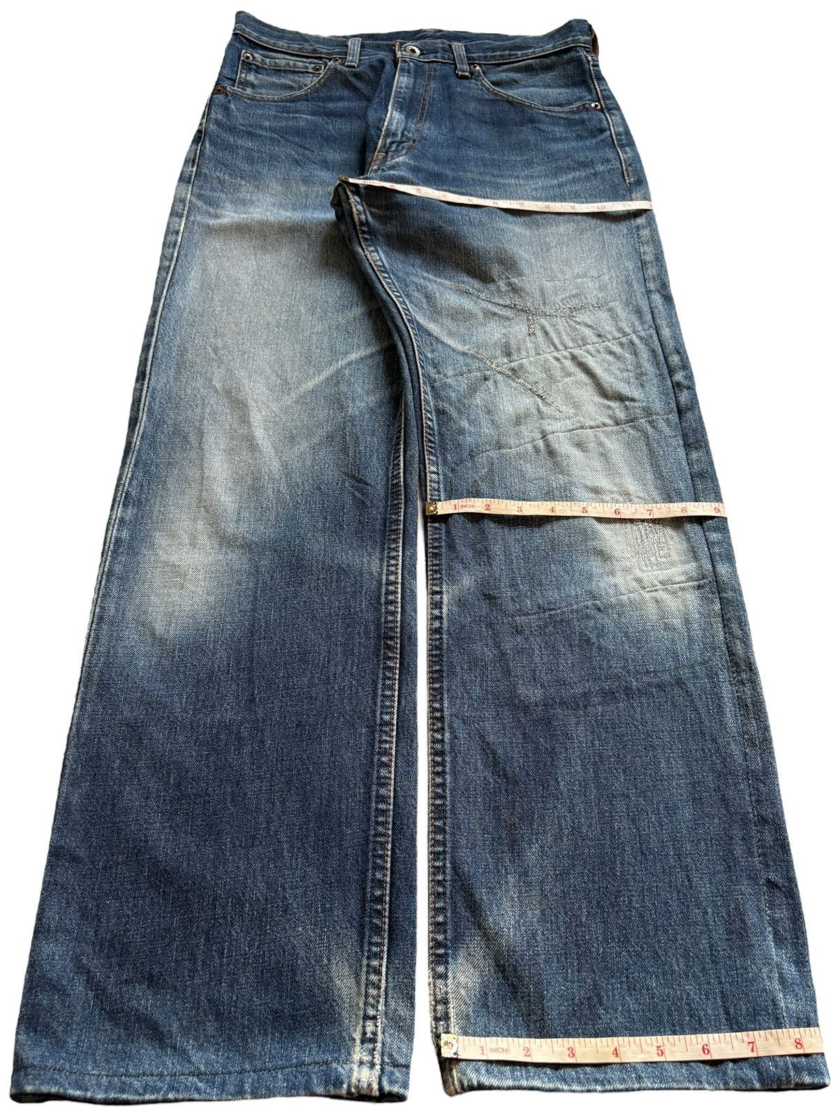 Levi's Vintage 90s Levis 503 Mud Wash Distressed Baggy Jeans Size US 31 - 14 Thumbnail