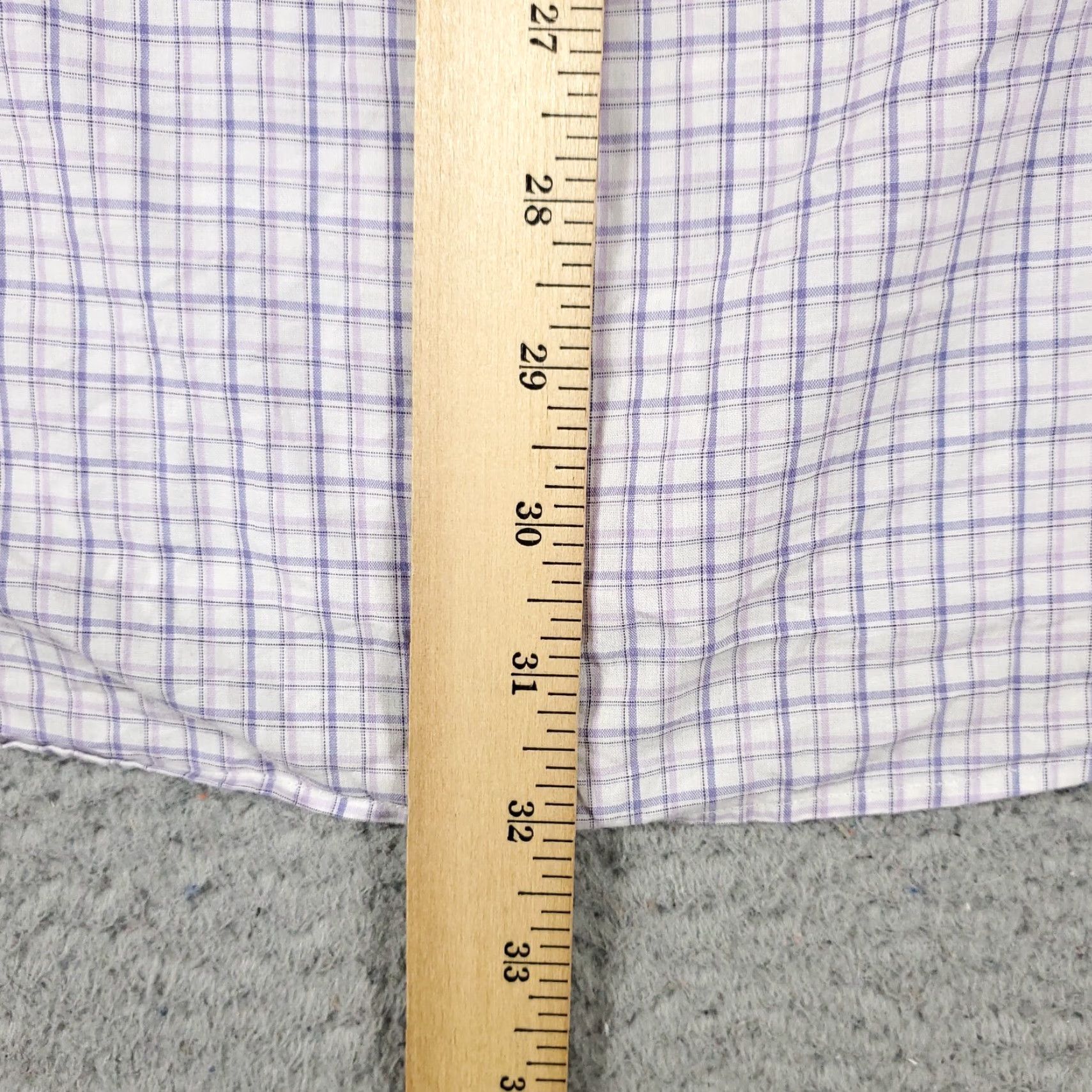 Ralph Lauren Ralph Lauren Button-Up Dress Shirt Mens 16 Purple Plaid Long Sleeve Regular Fit Size 42R - 7 Thumbnail