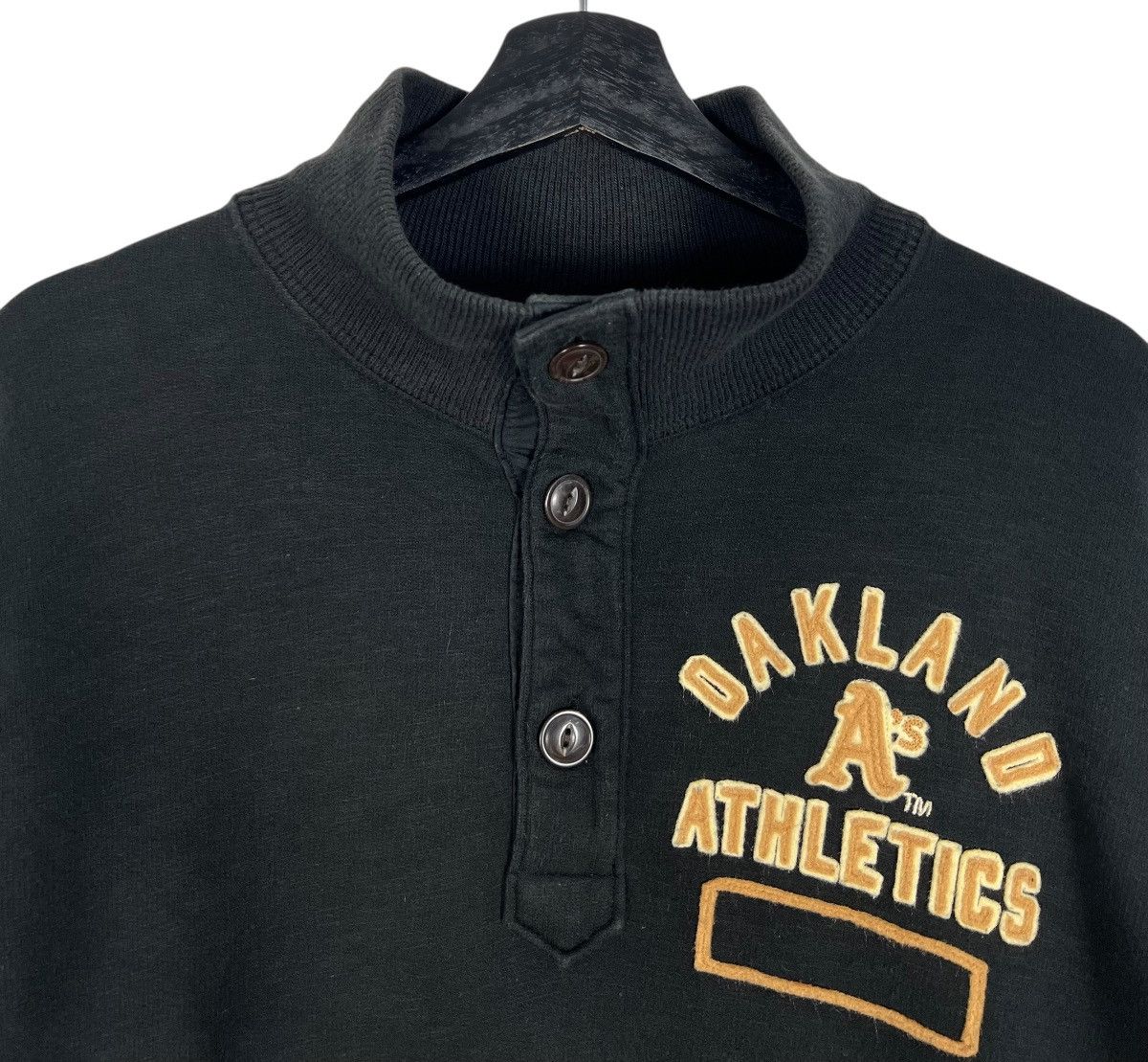 MLB × NFL × Vintage Vintage Oakland Athletics Mlb Pull Over Sweatshirt Size US XL / EU 56 / 4 - 4 Thumbnail