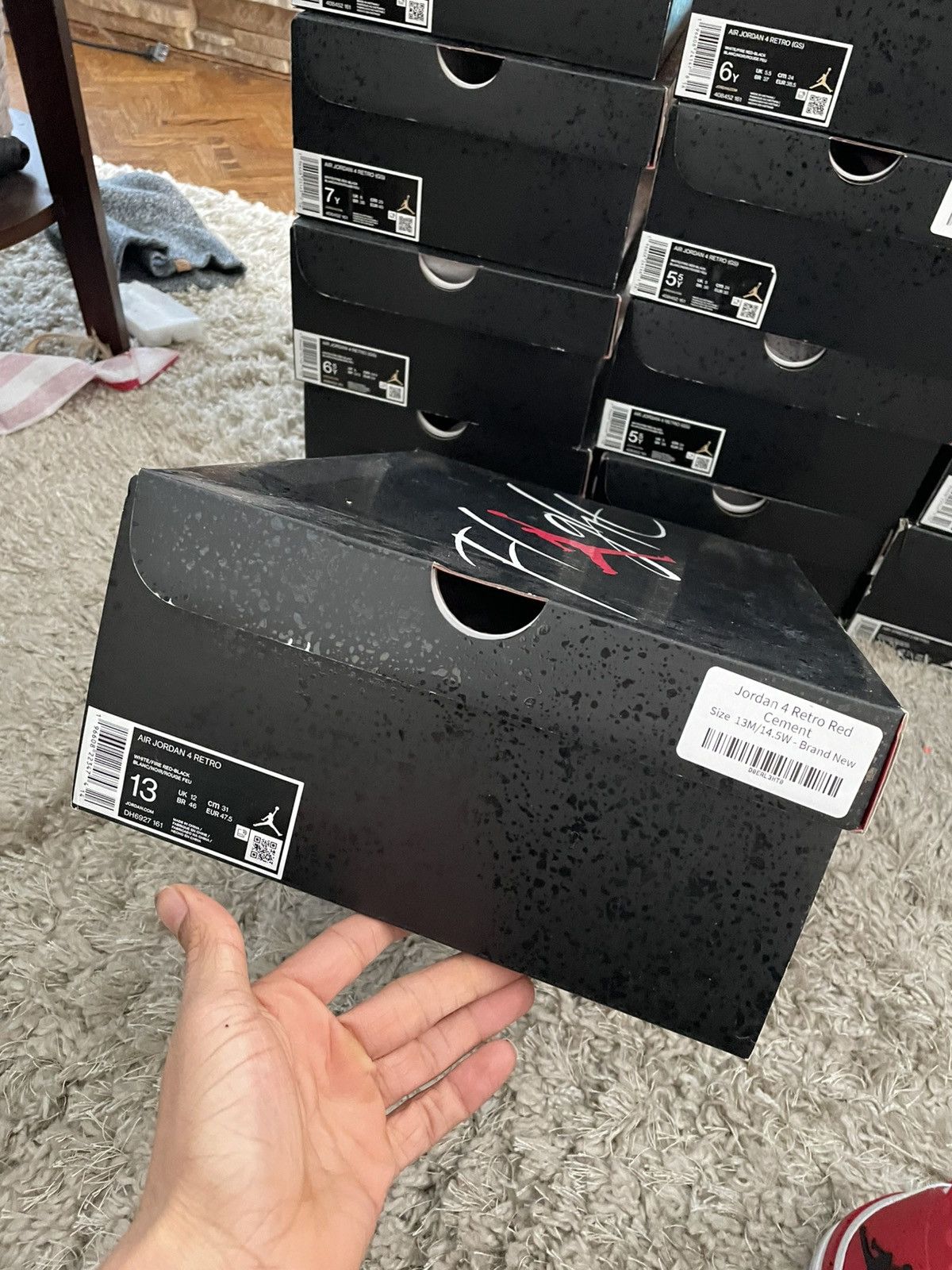 Jordan Brand Jordan 4 Red Cement Size US 13 / EU 46 - 9 Thumbnail