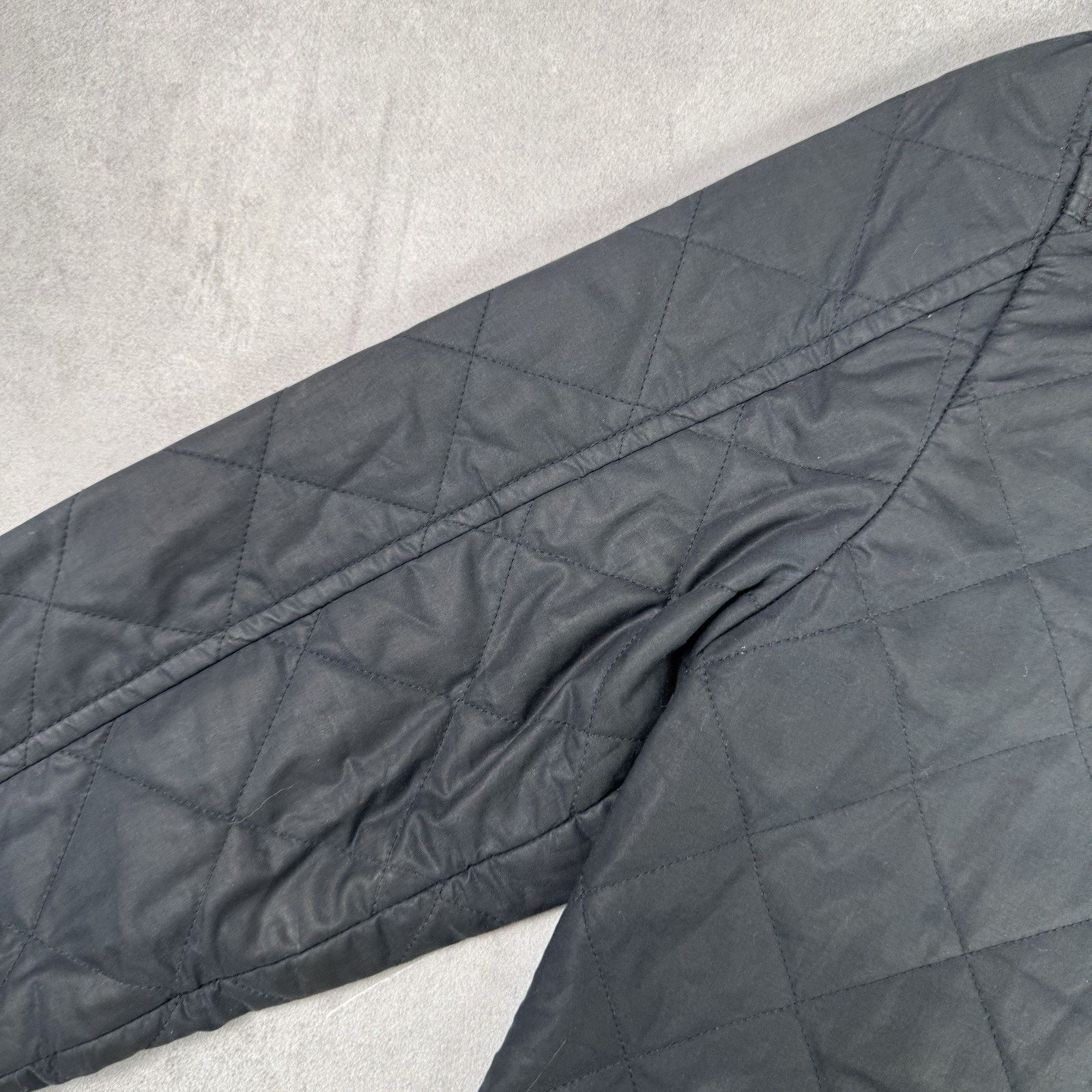 Allsaints Allsaints Spitalfields Waxed Quilted Jacket Blue Size M Size US M / EU 48-50 / 2 - 15 Thumbnail