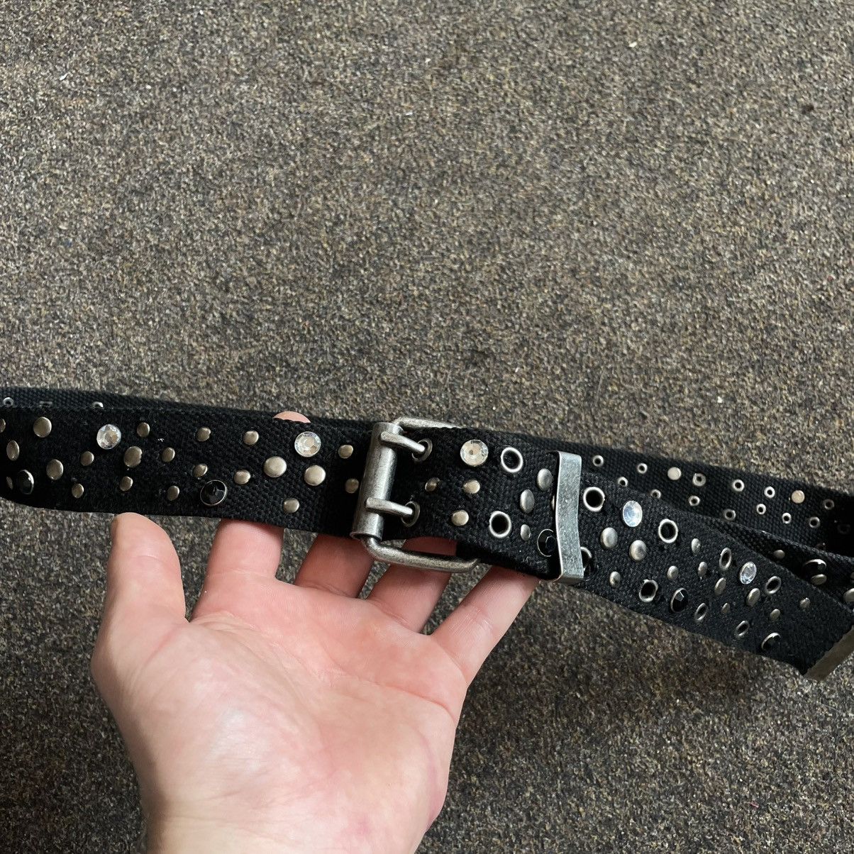 Vintage Vintage 90s Studded Leather Belt Japanese Archive Goth OS Size ONE SIZE - 2 Thumbnail