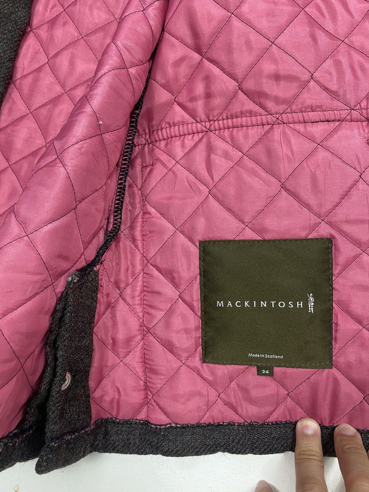 Mackintosh Rare‼️ Vintage Mackintosh Quited Wool Coat Made in Scotland Size S / US 4 / IT 40 - 6 Thumbnail