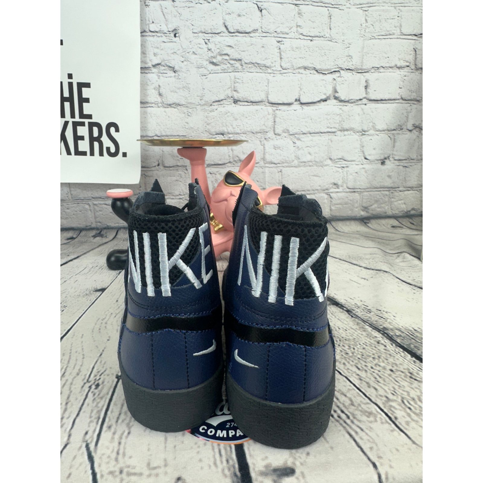 Nike Nike SB Blazer Mid Premium PRM Mens 9.5 Blue Sneaker Shoes Size US 9.5 / EU 42-43 - 4 Thumbnail